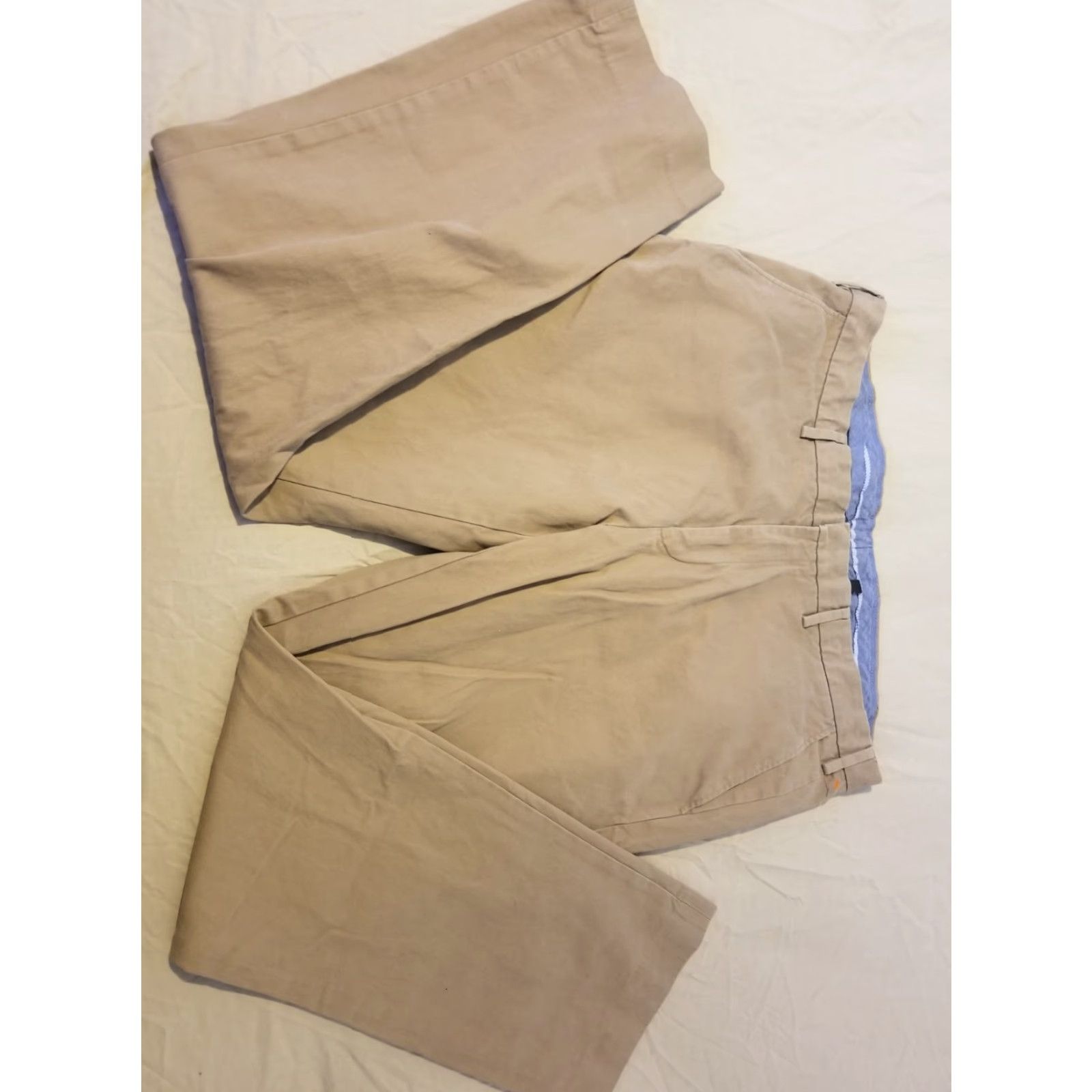 J.Crew J.CREW Mens Khaki Chino Pants 38x32 Flat Front Straight Leg Casual Dress Trousers Beige Size US 38 / EU 54 - 2 Thumbnail
