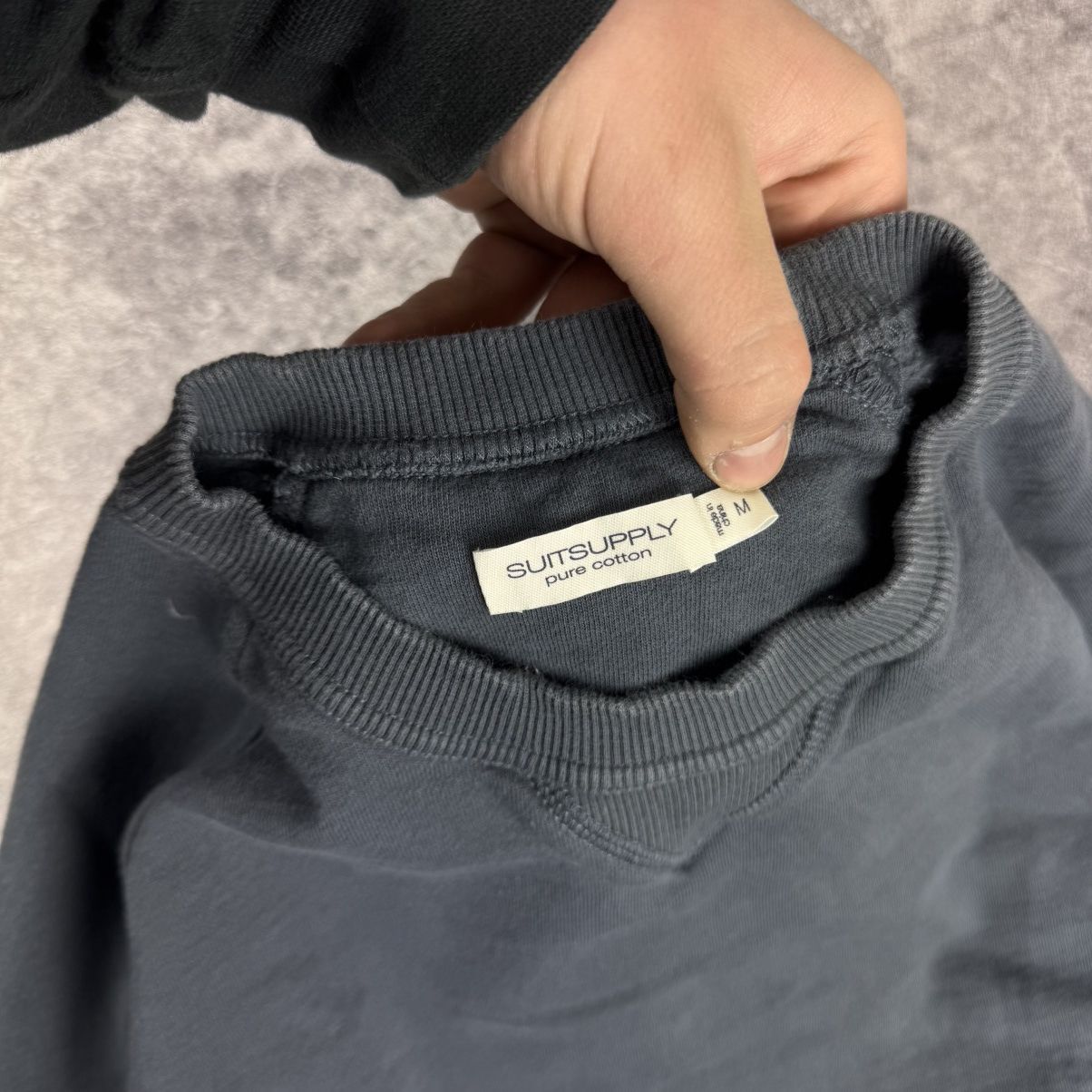 Suitsupply Suitsupply Pure Cotton Sweatshirt / Anthracite Grey Size US S / EU 44-46 / 1 - 5 Thumbnail