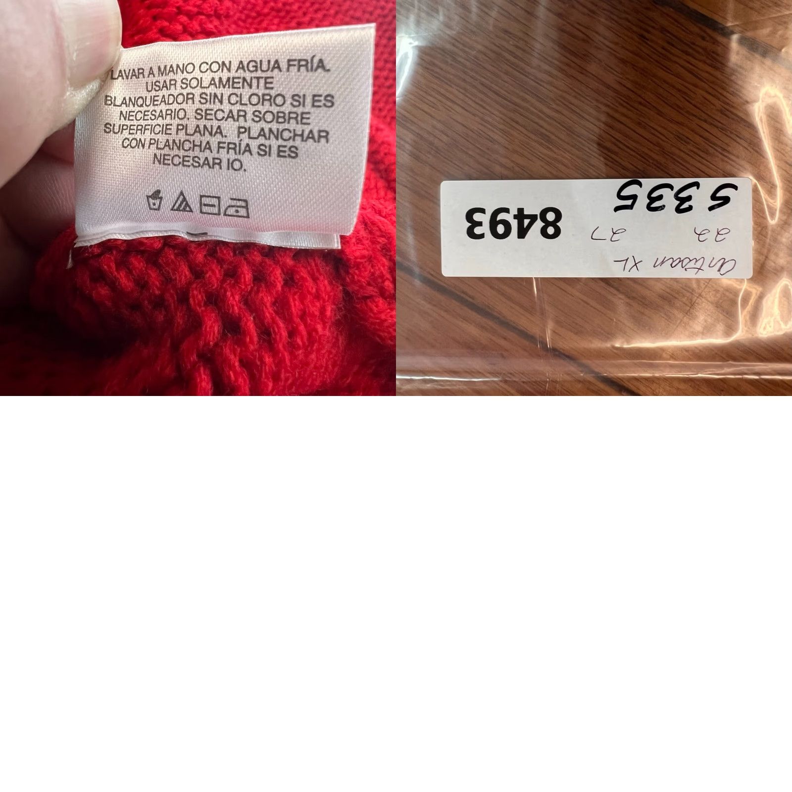 Vintage VINTAGE Artisan Cardigan Sweater Womens XL Red Open Cable Button 90s Theme Size XL / US 12-14 / IT 48-50 - 8 Thumbnail
