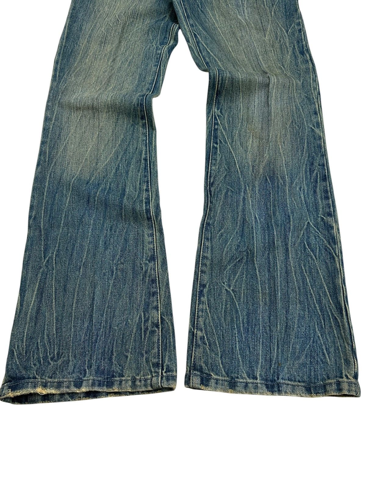 Kapital Japanese Brand Jean Washed Blue Way Jean Zigzag Boro Pcoket Size US 31 - 4 Thumbnail