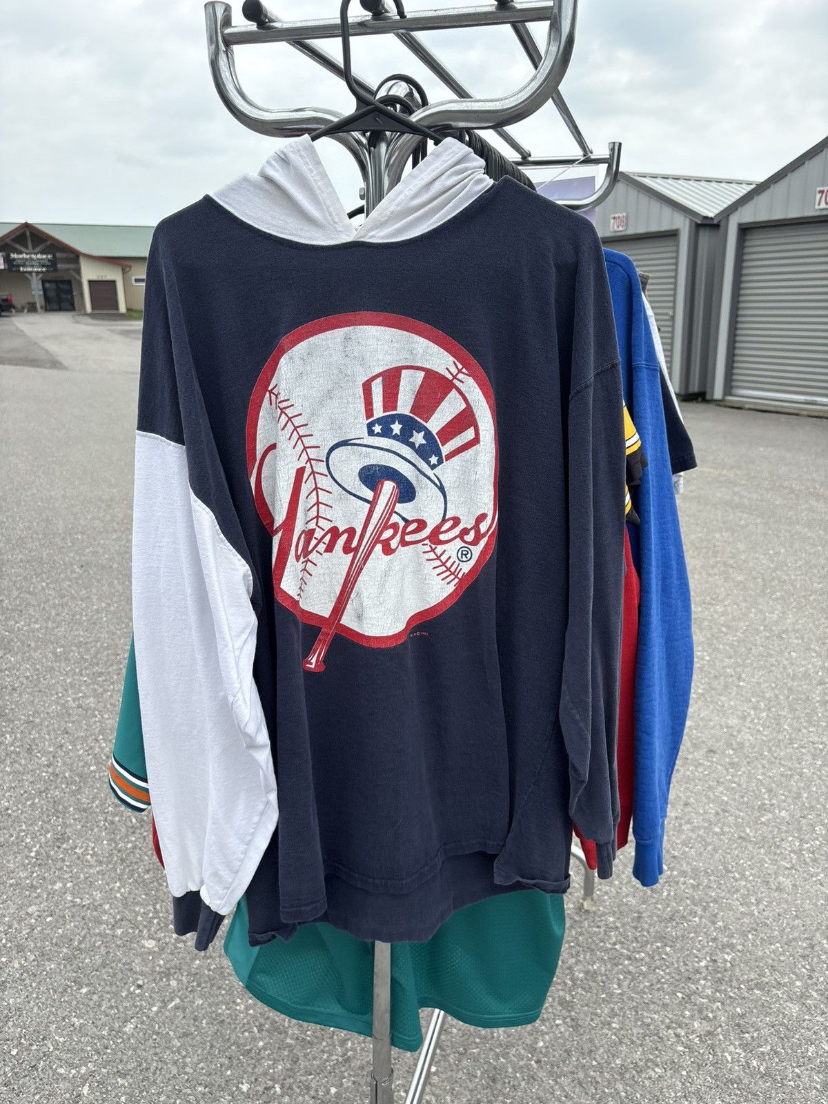 New York Yankees × Vintage 1993 New York Yankees Hoodie Sweatshirt Size US XL / EU 56 / 4 - 1 Thumbnail