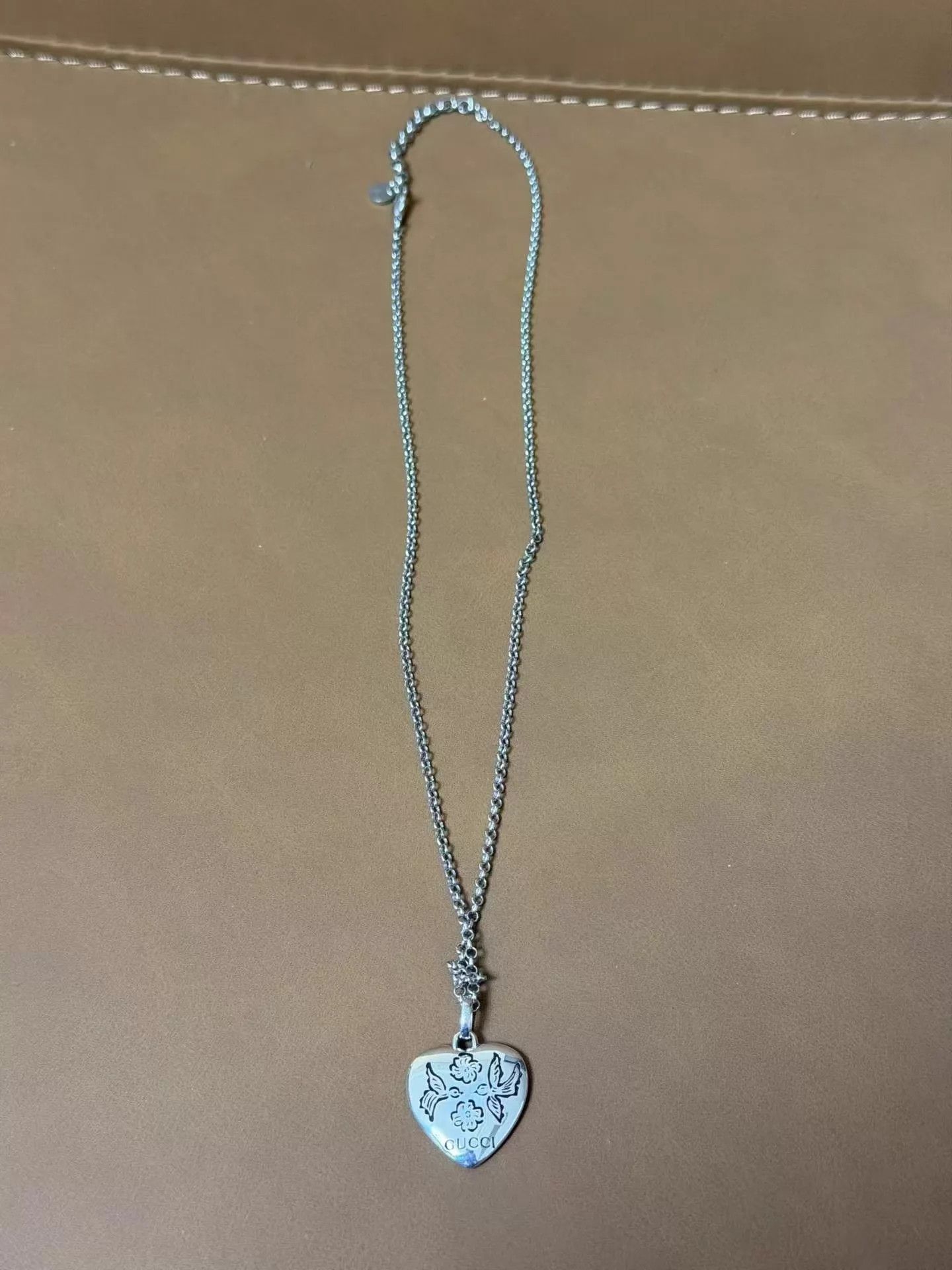 Gucci GUCCI Love Fearless Heart Necklace Size ONE SIZE - 1 Thumbnail
