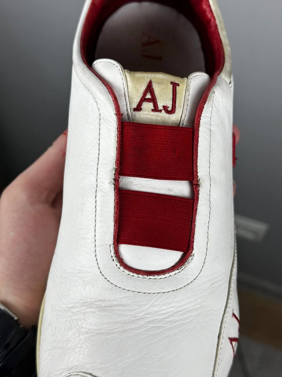 Armani Vintage Armani Jeans White Leather Speedcat Sneakers Size US 11 / EU 44 - 9 Thumbnail