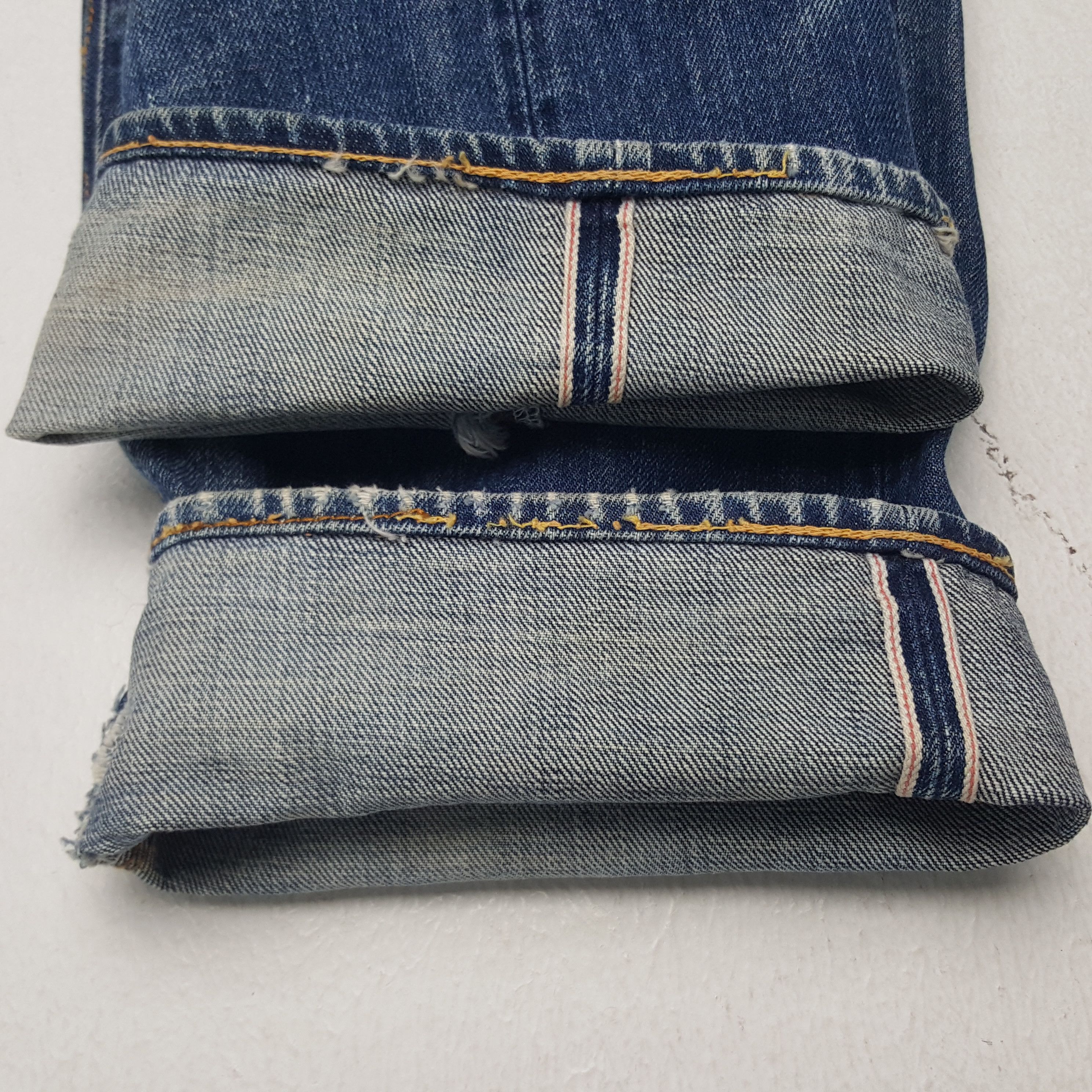 Evisu × Japanese Brand Evisu Yamane Selvedge Custom Daicock Art Double Knee Jeans Size US 30 / EU 46 - 12 Thumbnail