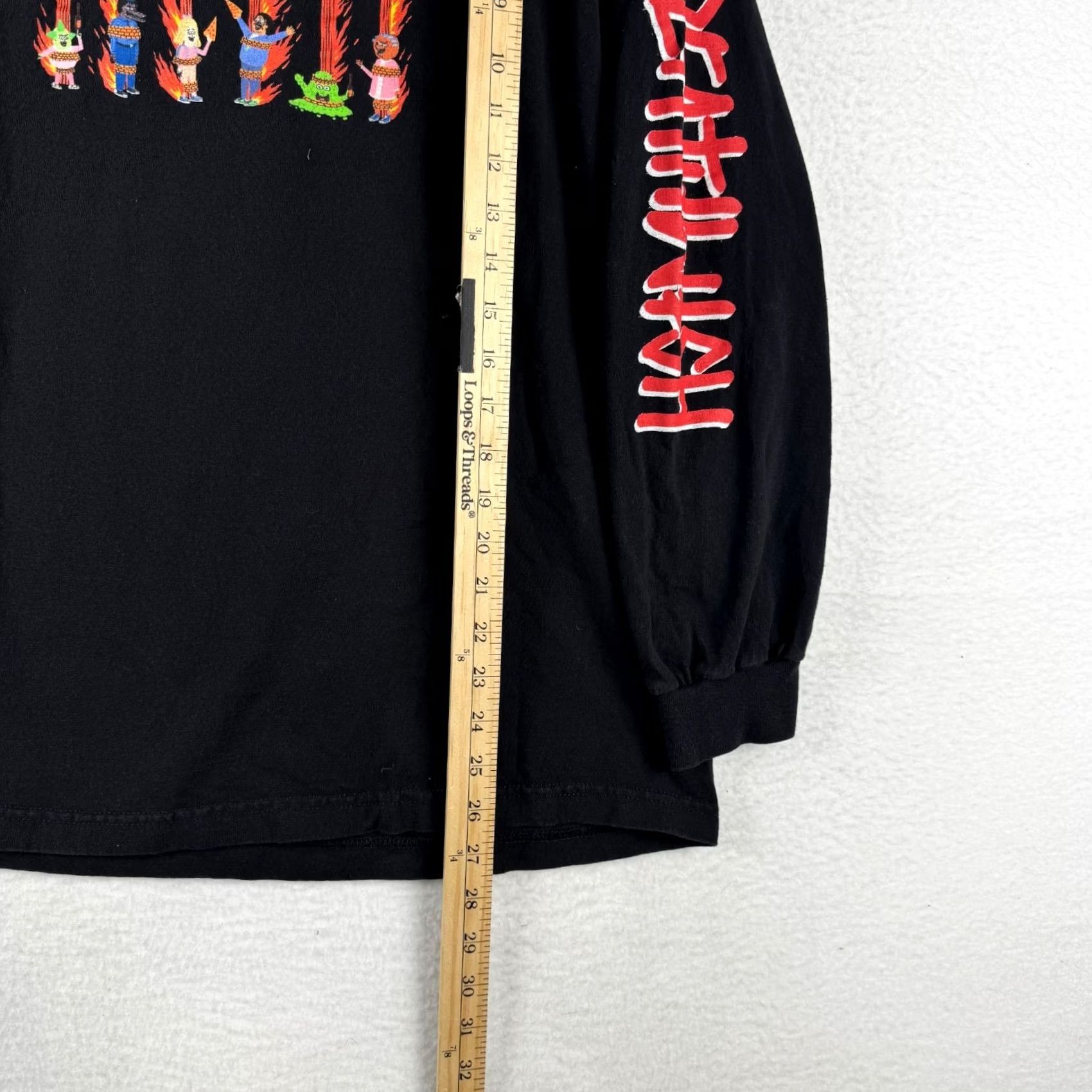 Vintage VINTAGE Deathwish Shirt L Black Y2K Deathwish Long Sleeve Graphic Print Skateboarding Shirt Mens Size US L / EU 52-54 / 3 - 4 Thumbnail