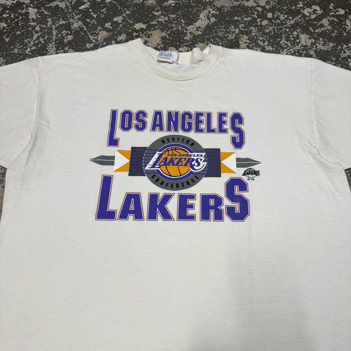NBA Vintage Los Angeles Lakers Western Conference NBA Tshirt 90s Size US XL / EU 56 / 4 - 11 Thumbnail