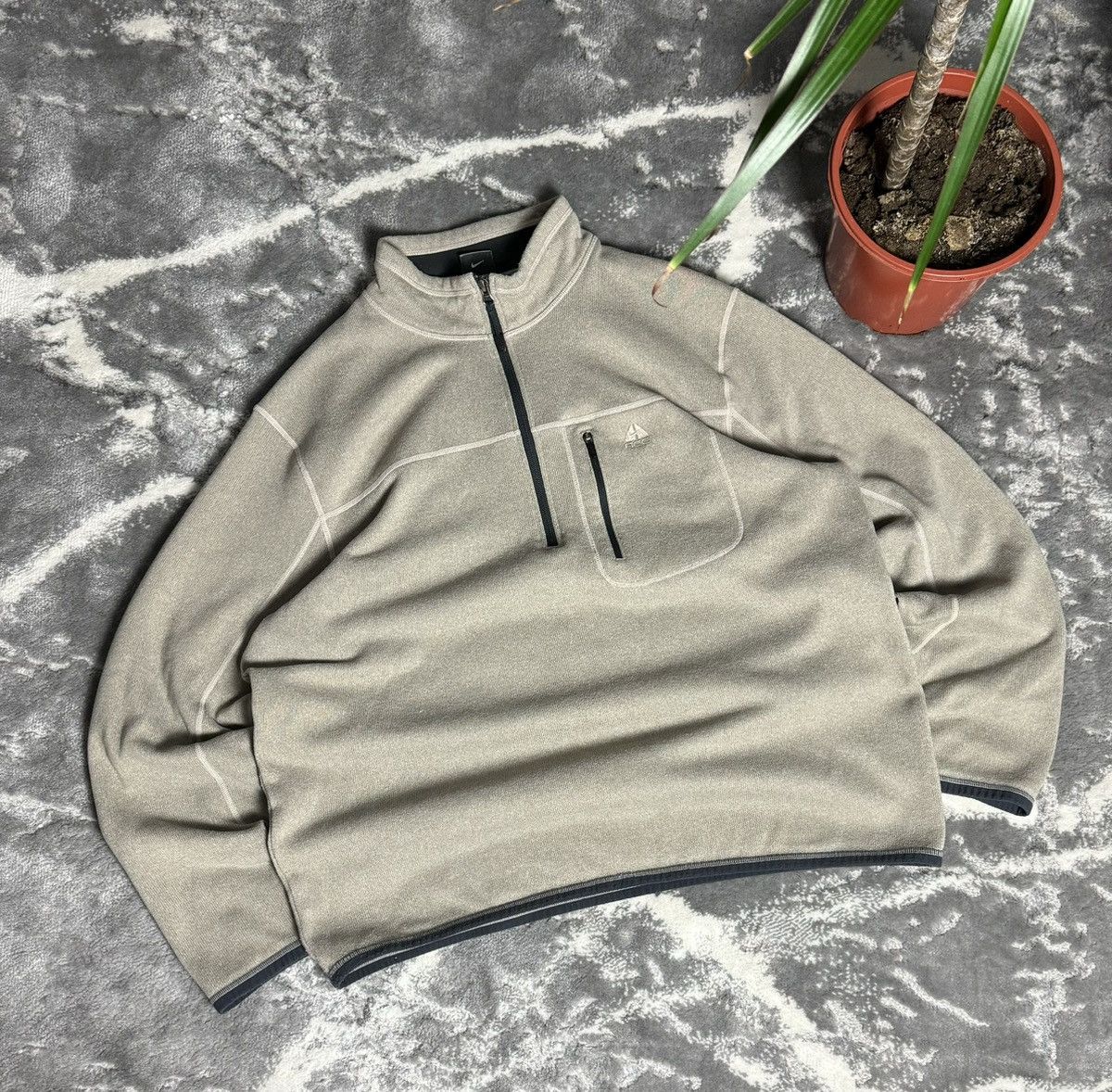 90s Nike ACG Vintage Fleece Teddy Zip Jacket Gorpcore