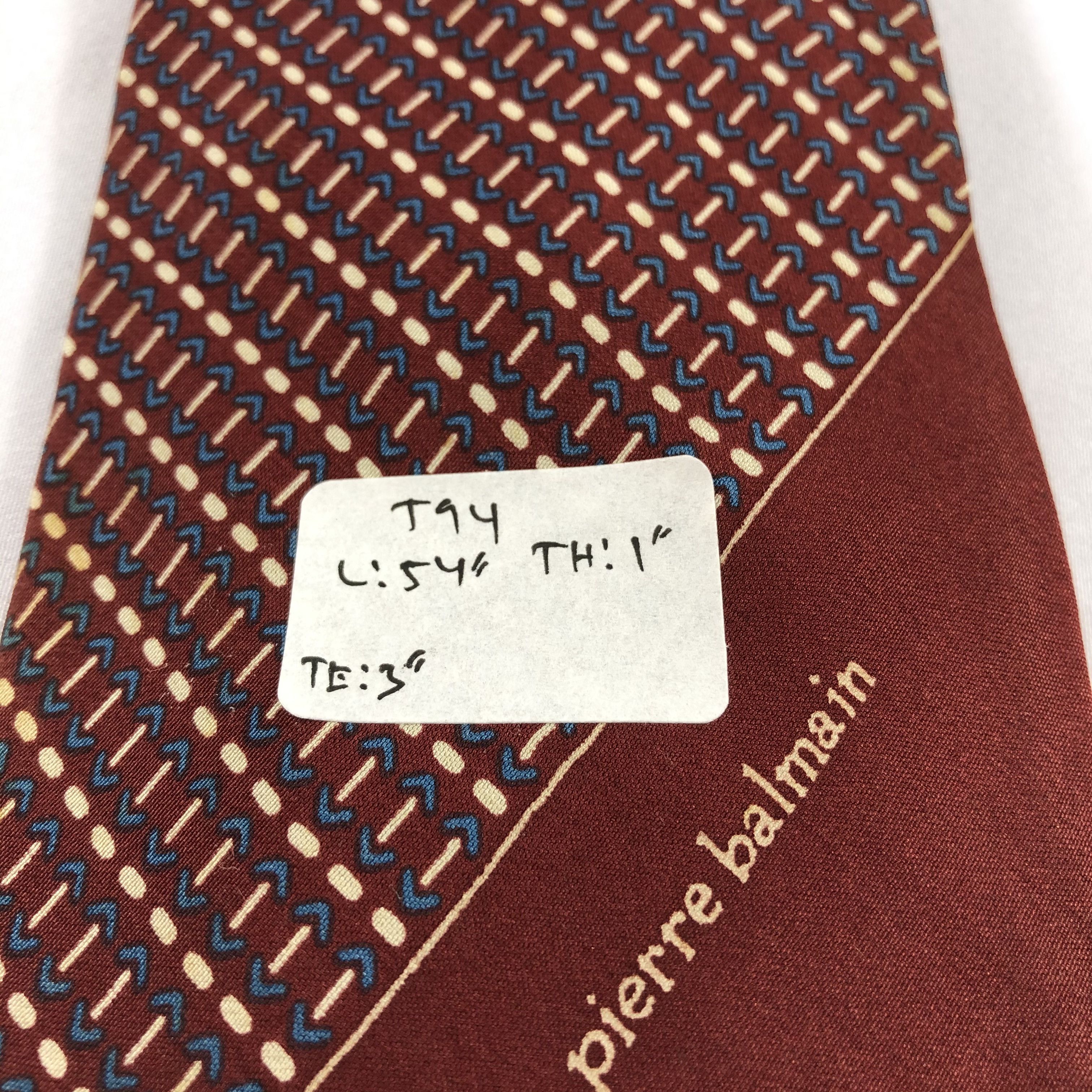 Pierre Balmain × Vintage Pierre Balmain Silk Neck Ties T94 Size ONE SIZE - 9 Thumbnail