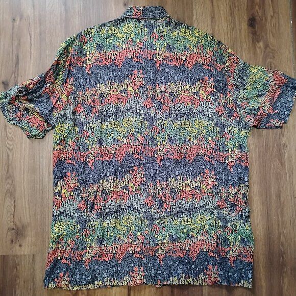 Haupt Vintage Haupt Numbers Digits Button Shirt Short Sleeve Size US L / EU 52-54 / 3 - 6 Thumbnail