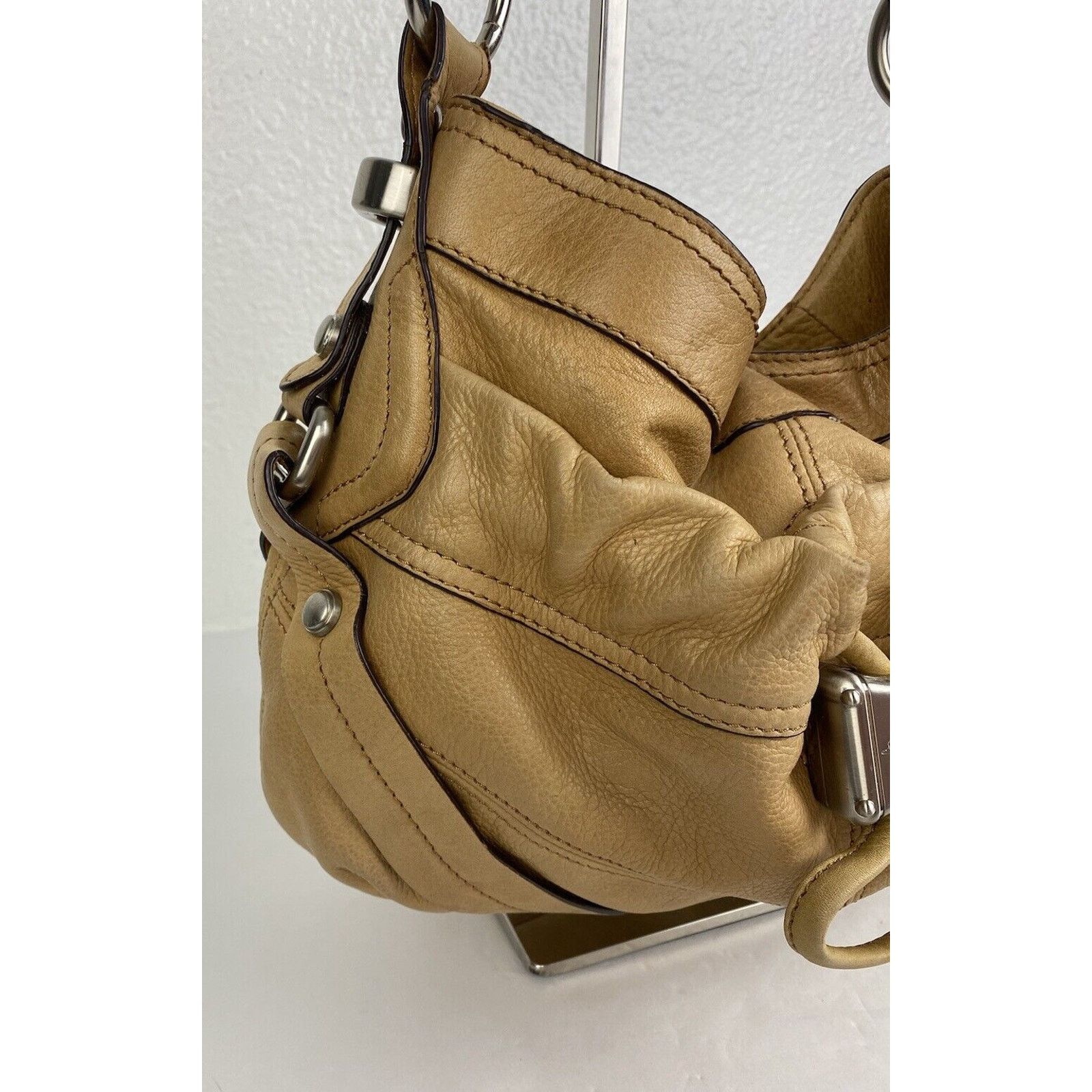 Other B Makowsky Hobo Shoulder Bag Tan Brown Soft Leather Purse Size ONE SIZE - 4 Thumbnail