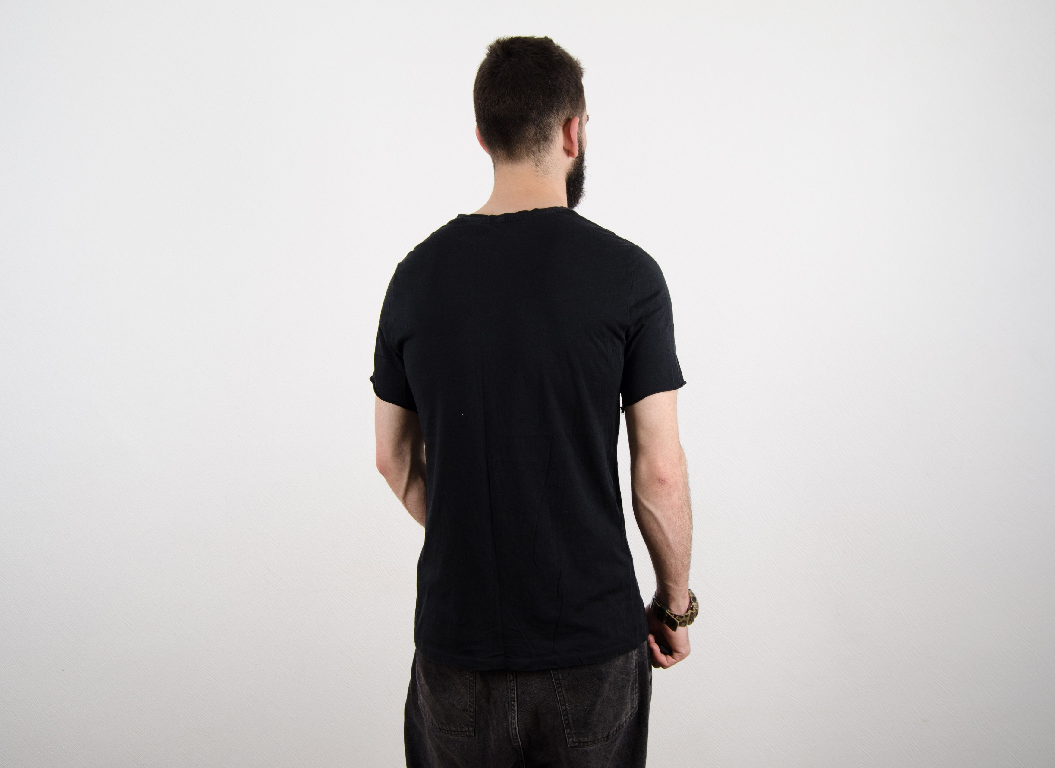 Allsaints AllSaints Black Basic Logo T shirt M Size US M / EU 48-50 / 2 - 2 Thumbnail