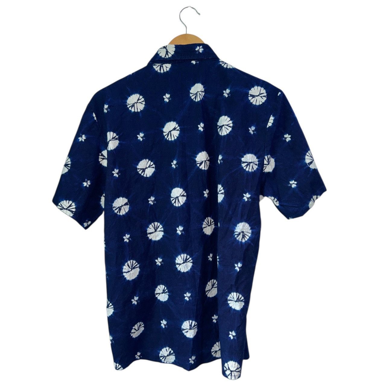 Indigo Japanese Brand Hubao Shibori Indigo Tie Dye Shirt Size US M / EU 48-50 / 2 - 3 Thumbnail