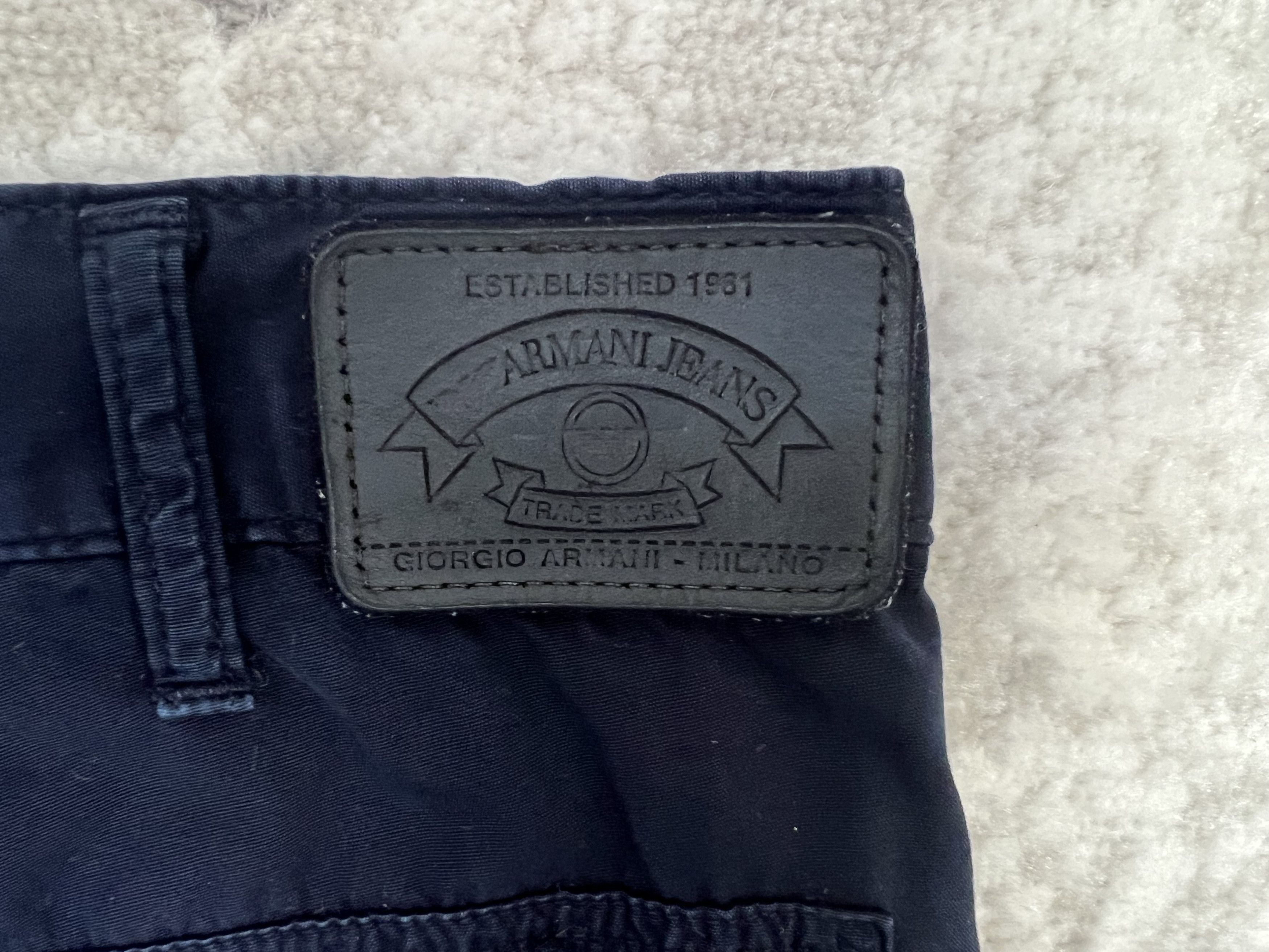 Armani × Giorgio Armani × Vintage Vintage Armani Dark Blue Trousers Italy Size US 38 / EU 54 - 6 Thumbnail