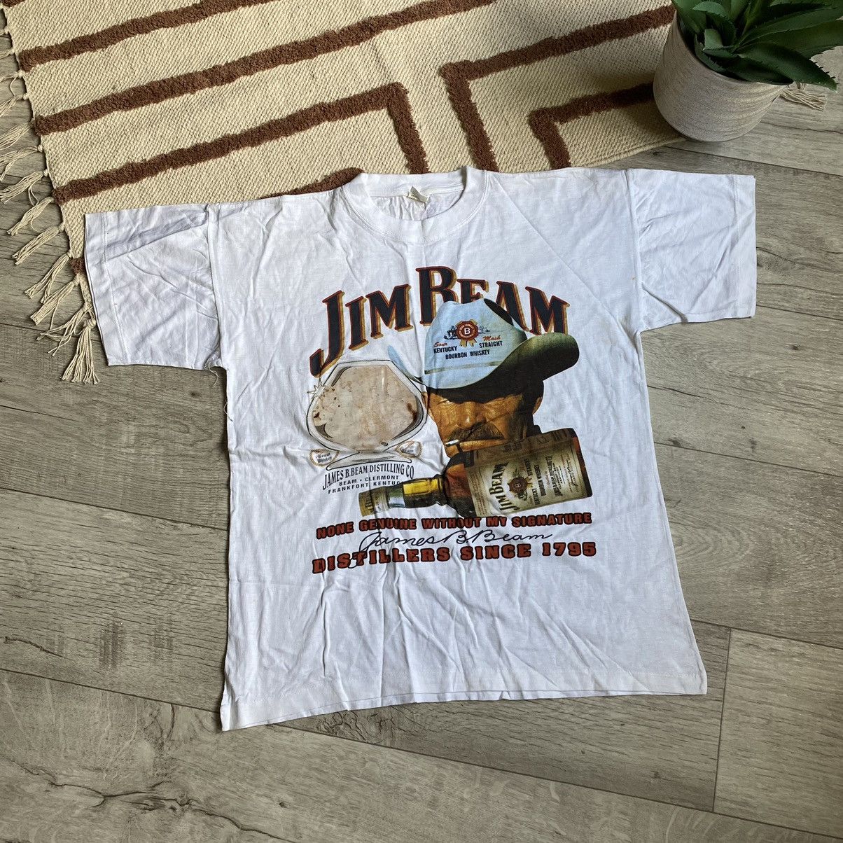 Vintage VINTAGE JIM BEAM TEXAS RANGER WISKEY 90s T SHIRT Size US L / EU 52-54 / 3 - 1 Thumbnail