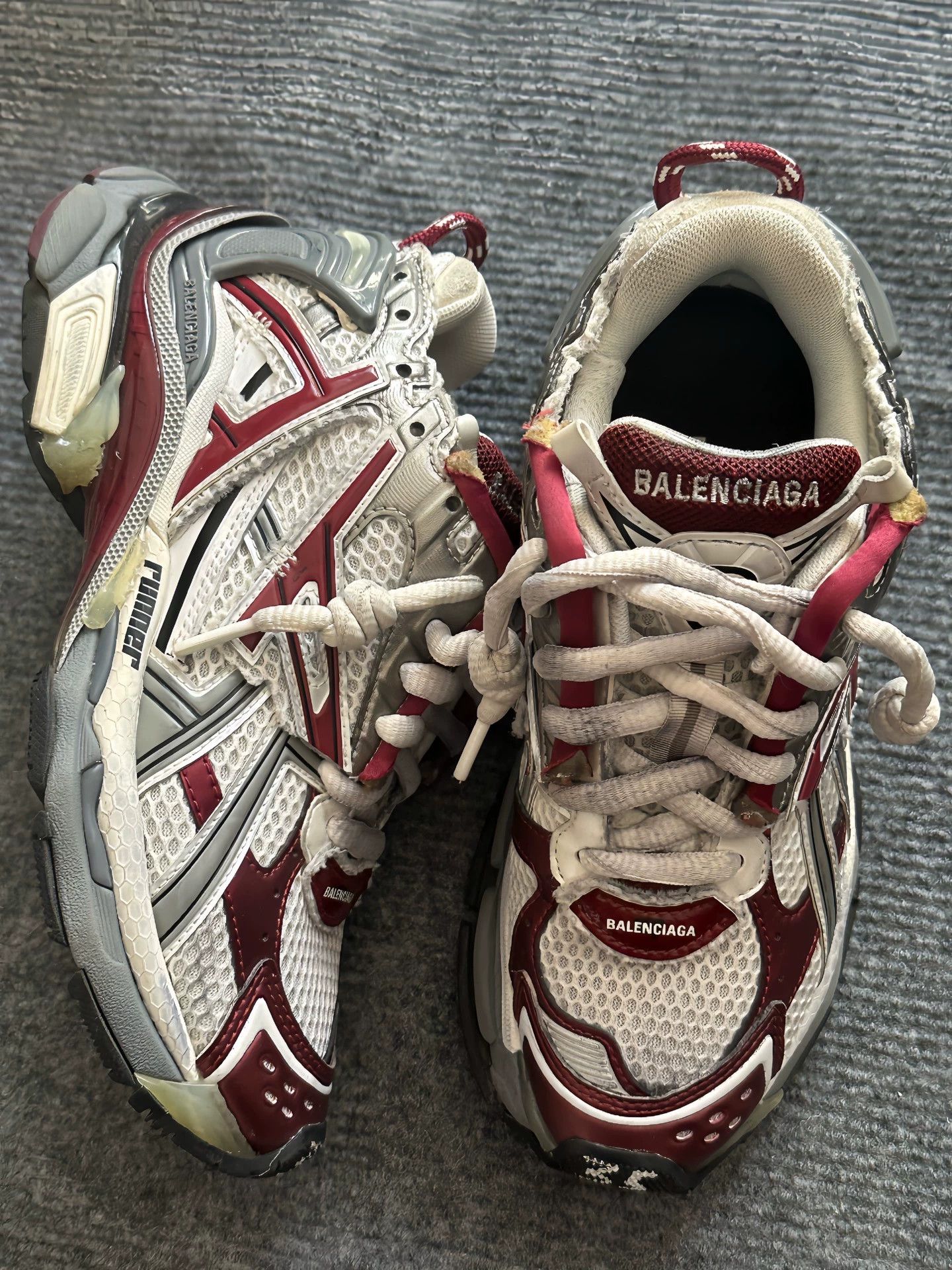 Balenciaga Balenciaga Runner Wine Red 37 Near New Bieber Size US 5 / IT 35 - 2 Thumbnail
