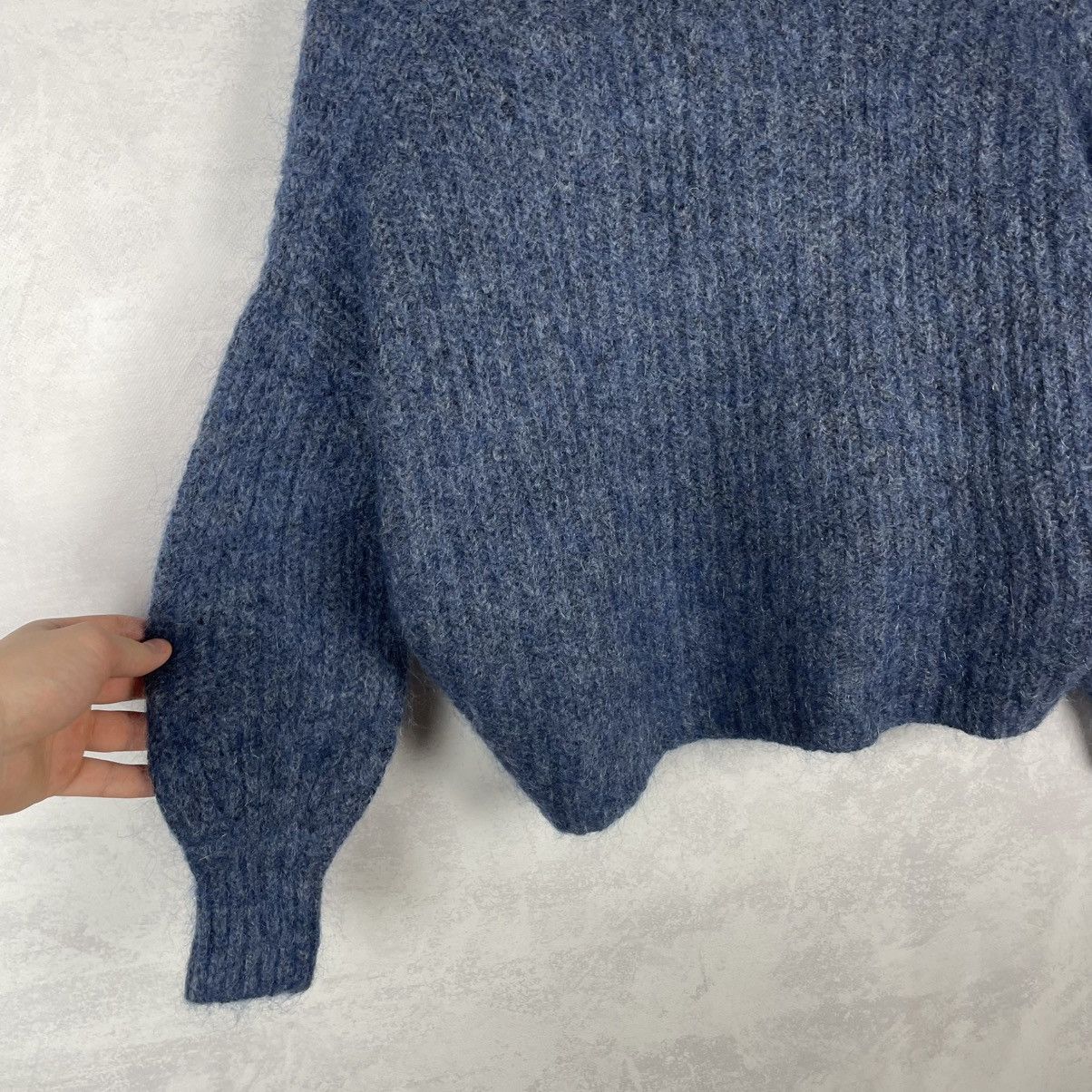 Sezane Sezane Kid Mohair Merino Wool Achille Cardigan Sweater Size XS / US 0-2 / IT 36-38 - 16 Thumbnail