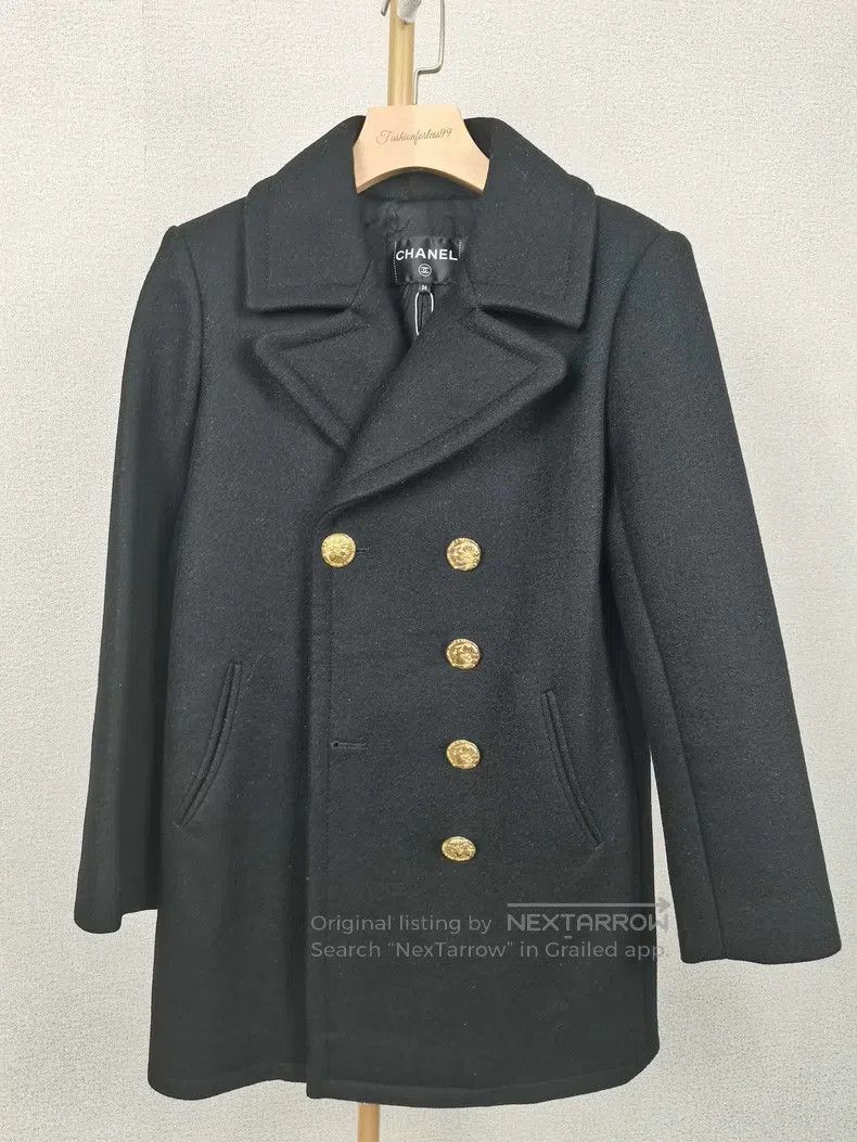 Chanel Chanel Black double-row cashmere coat Size XS / US 0-2 / IT 36-38 - 1 Thumbnail