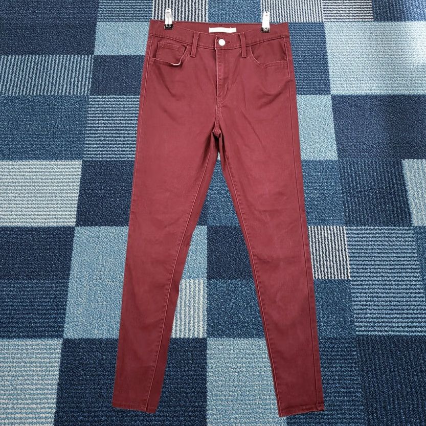 Levi's Levi's 720 Jeans Womens 28 Red High Rise Skinny Denim Dark Wash Zip Fly Button Zip Levi's Girls? Size 28" / US 6 / IT 42 - 1 Thumbnail