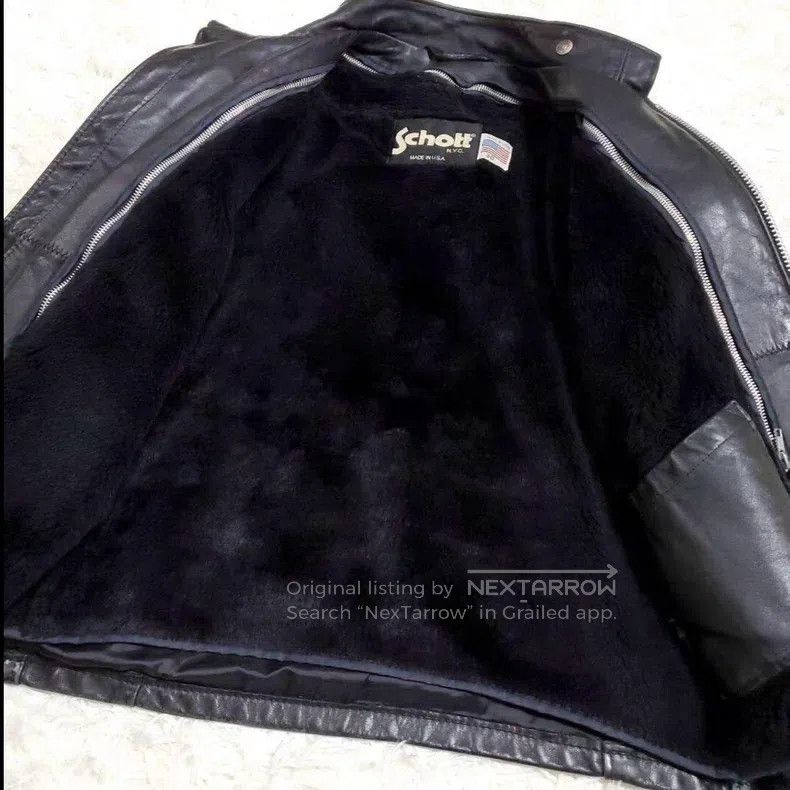 Schott Schott Straight stand-up collar leather jacket Size US XXS / EU 40 - 3 Thumbnail