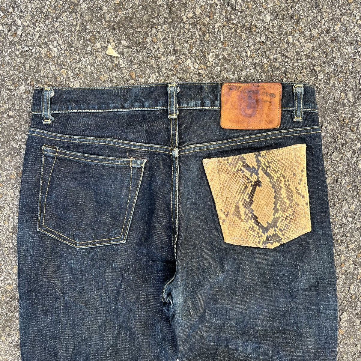 Hysteric Glamour Flared Vintage Tokyo Jeans Japan Snake Leather Flare Denim Size US 31 - 12 Thumbnail
