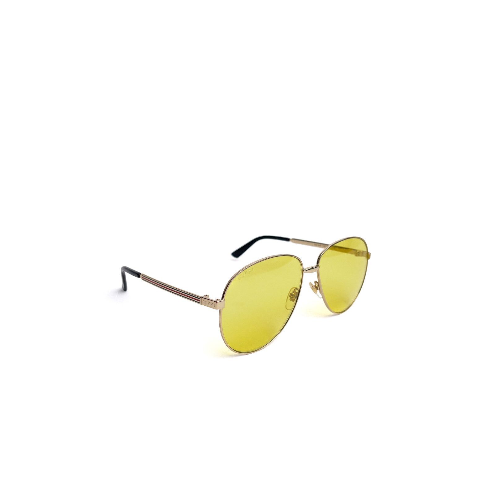 Gucci Gold Aviator Yellow Lens Sunnies Size ONE SIZE - 2 Thumbnail