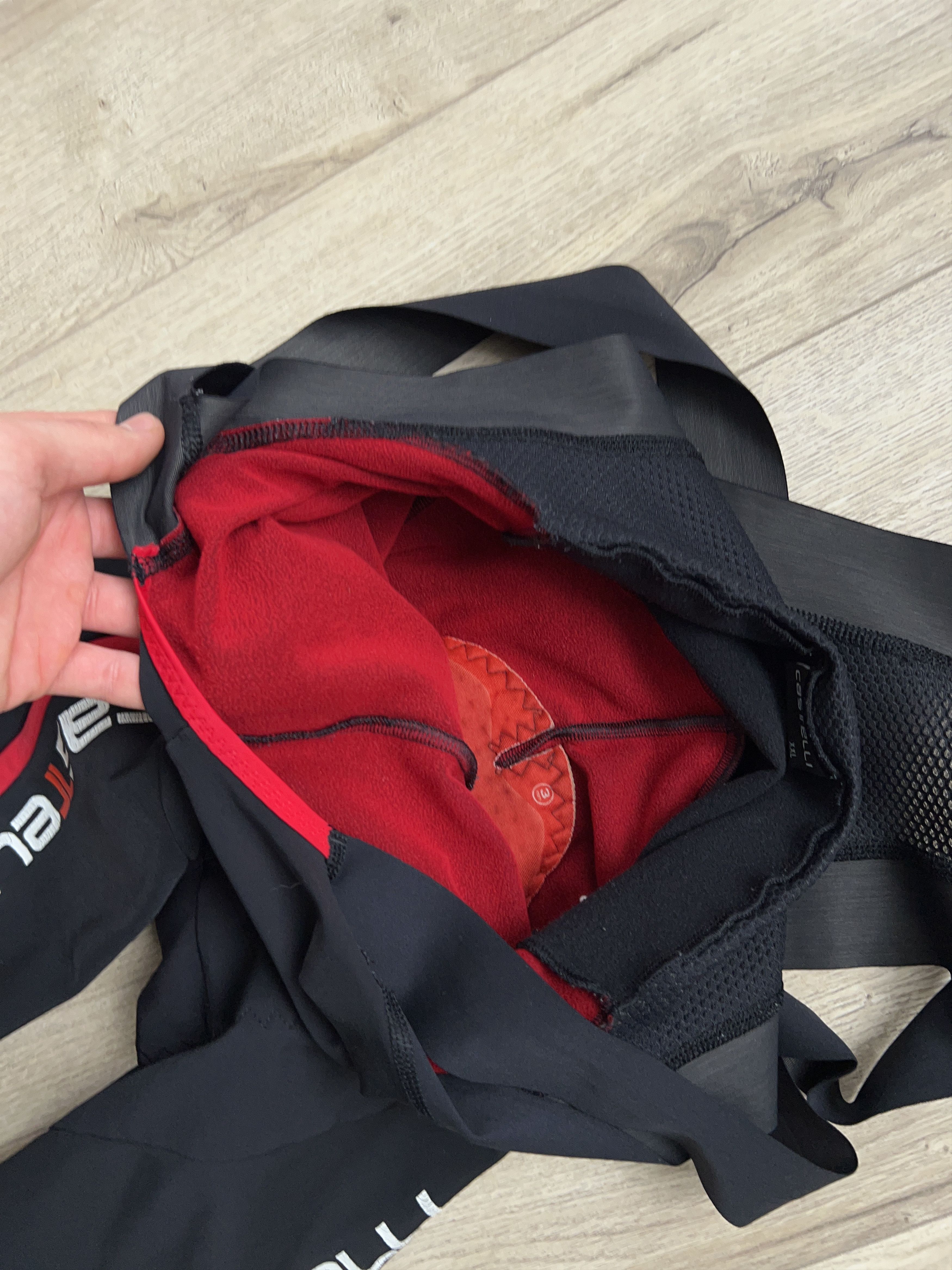 Other Castelli Rosso Corsa Bib Shorts Black With Straps Cycling Size US 38 / EU 54 - 14 Thumbnail