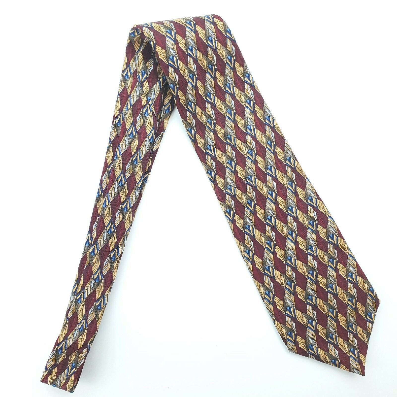 Pierre Cardin Pierre Cardin Red Print Silk Tie Wide Size ONE SIZE - 6 Thumbnail