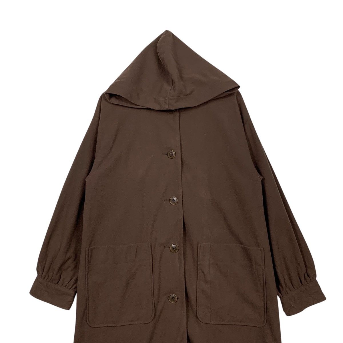 Japanese Brand Miyoshi Ehka Sopo Hooded Overcoat Size M / US 6-8 / IT 42-44 - 3 Thumbnail