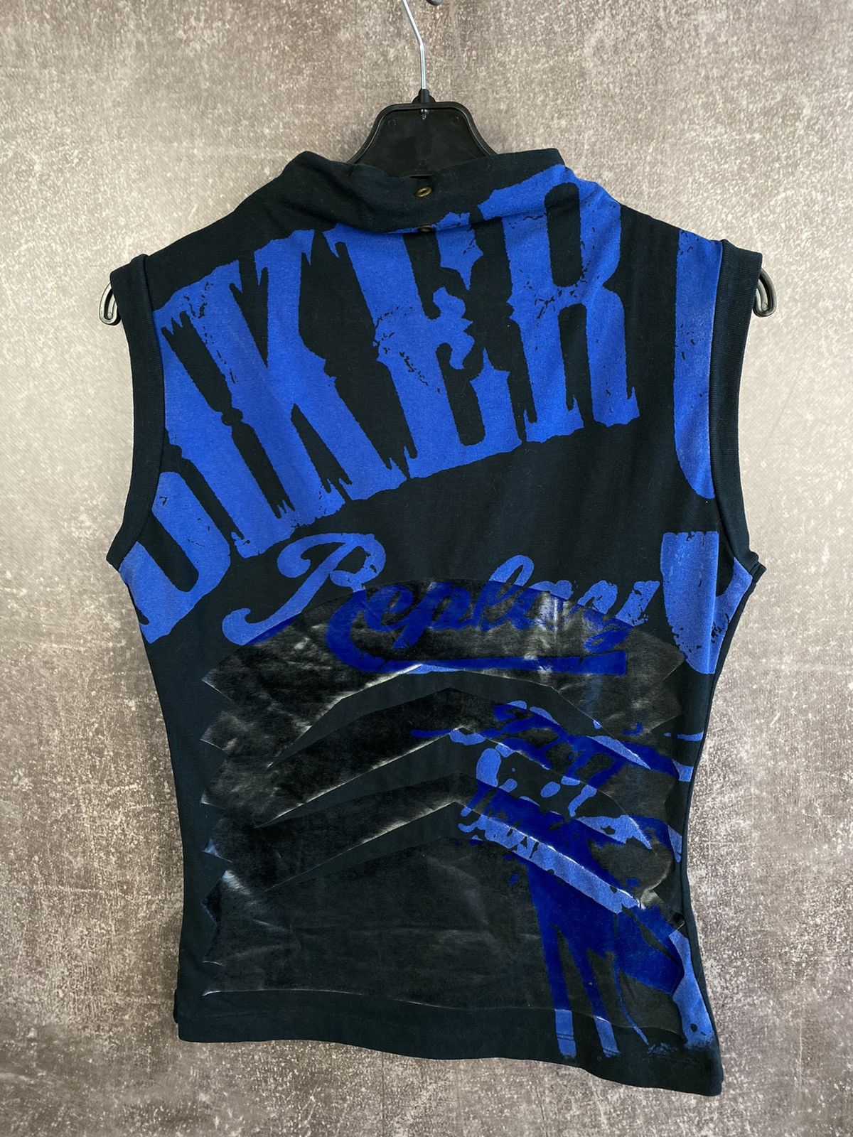 Replay REPLAY VINTAGE 2000s PRINTED TANK HALTER TOP y2k Size S / US 4 / IT 40 - 2 Thumbnail