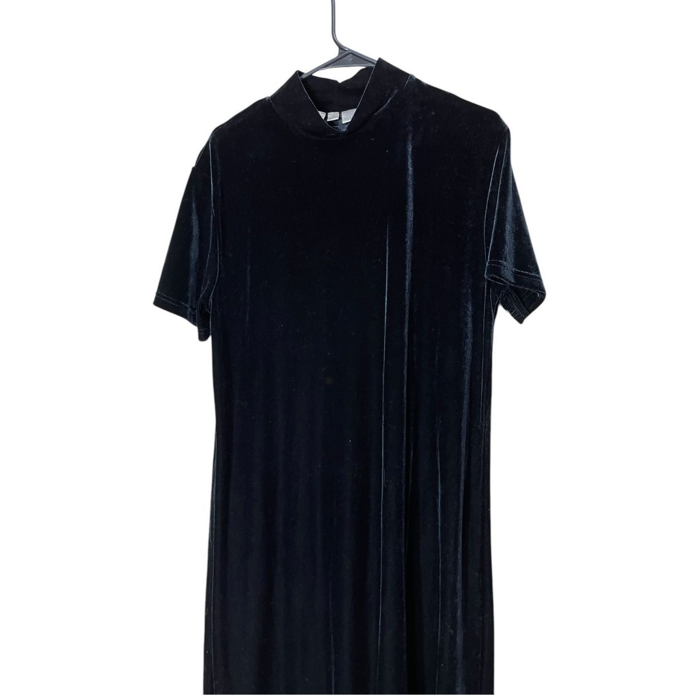 Other Vintage Jacqueline Ferrar 90s Black Velvet Dress Size 14 Tal Size XL / US 12-14 / IT 48-50 - 2 Thumbnail