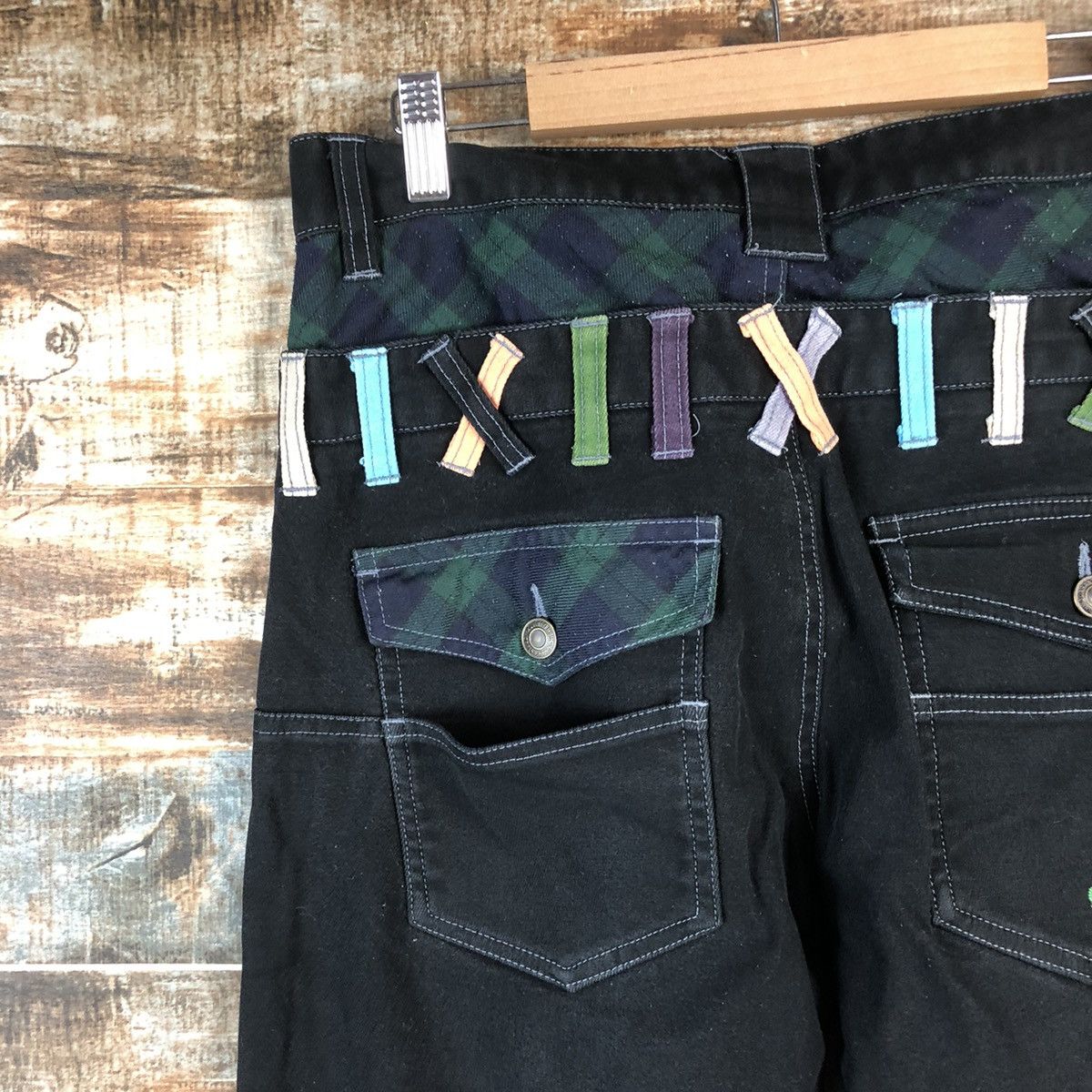 Japanese Brand DL Jungle Strom double waist rapper hip hop Pants #C742 Size US 30 / EU 46 - 14 Thumbnail