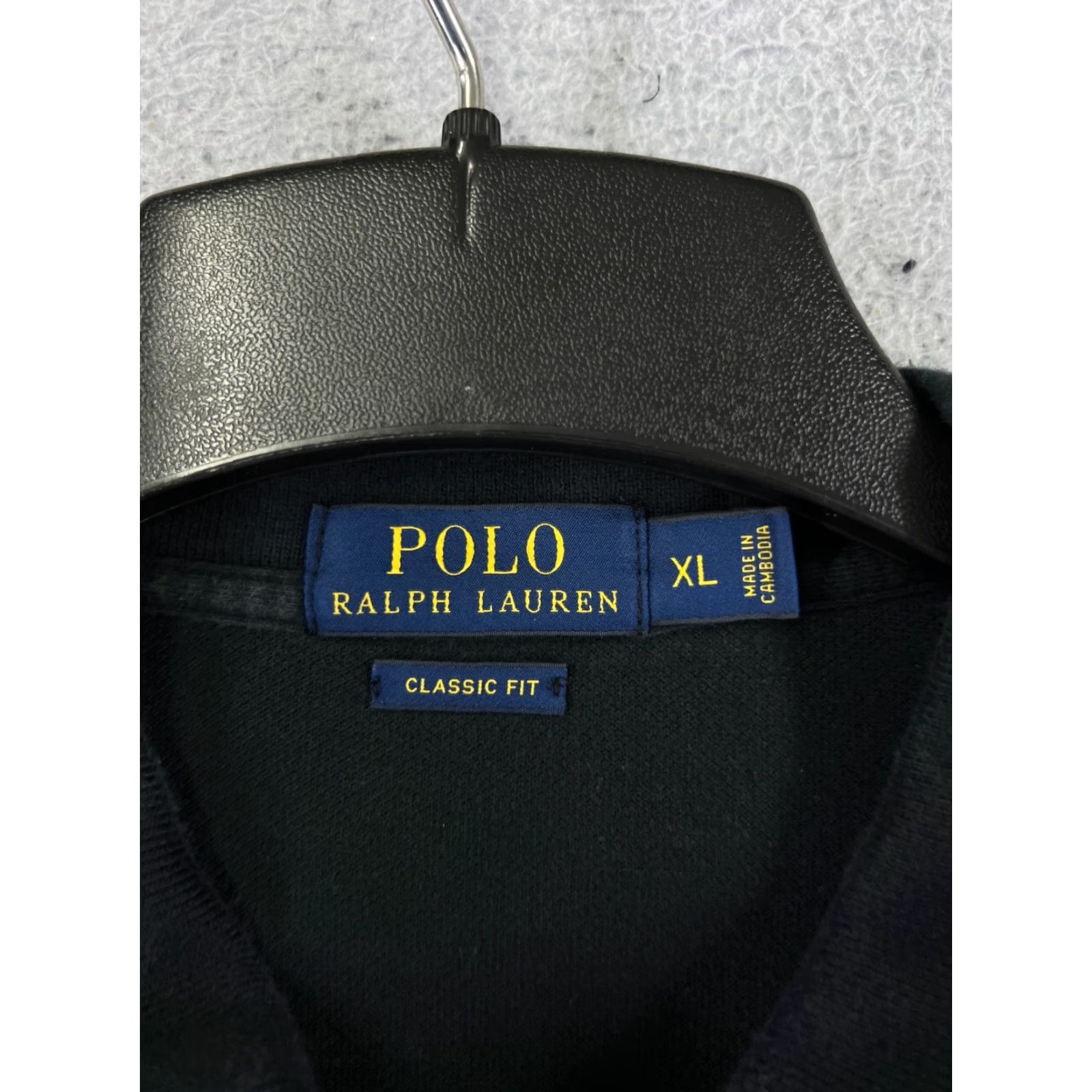 Polo Ralph Lauren Polo Ralph Lauren Golf Shirt Men XL Black 100% Cotton Short Sleeve Embroidered Classic Activewear Size US XL / EU 56 / 4 - 7 Thumbnail