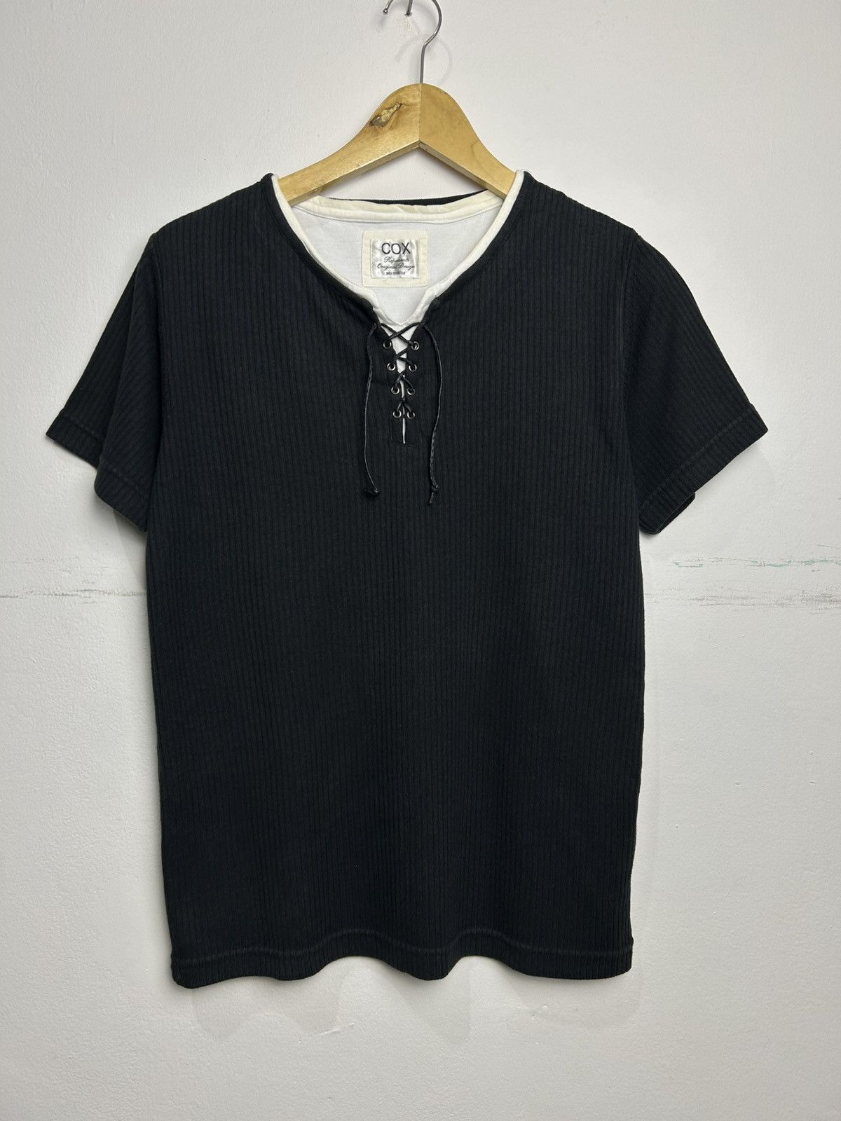 Japanese Brand Y2k Japanese Brand Cox Double layer tee Size US M / EU 48-50 / 2 - 1 Thumbnail