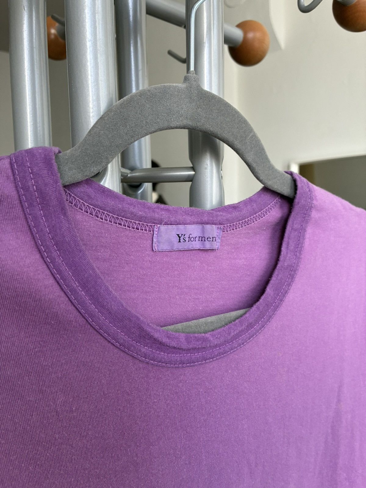 Yohji Yamamoto Yohji Yamamoto Y’s for Men SS02 Two Tone Purple T Shirt Size US L / EU 52-54 / 3 - 10 Thumbnail