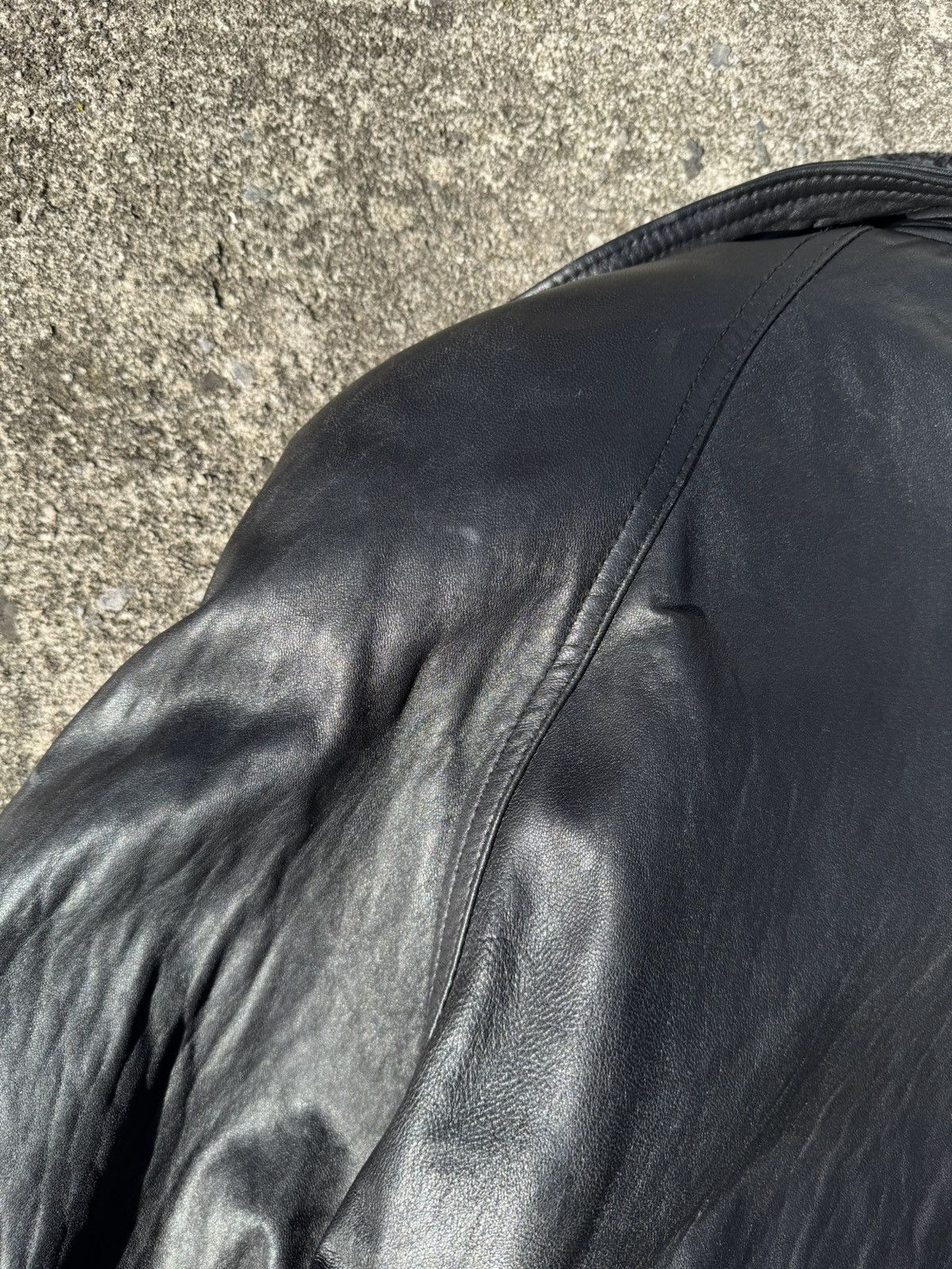 Vintage Vintage Black leather Jacket. Size US L / EU 52-54 / 3 - 9 Thumbnail