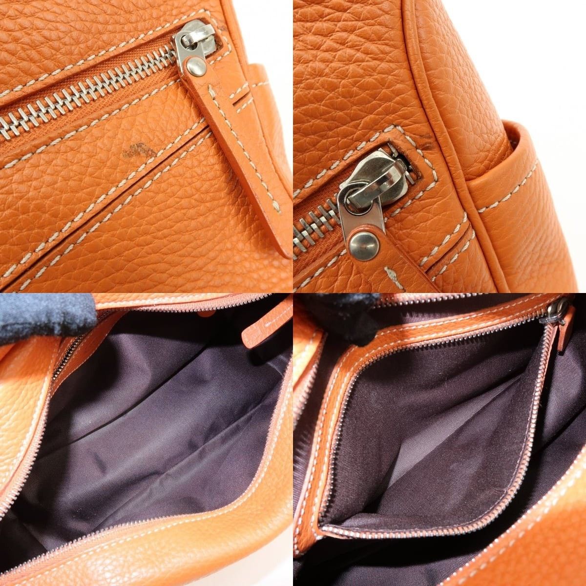 Tod's Tod's Miky Calfskin Shoulder Bag Orange Size ONE SIZE - 6 Thumbnail