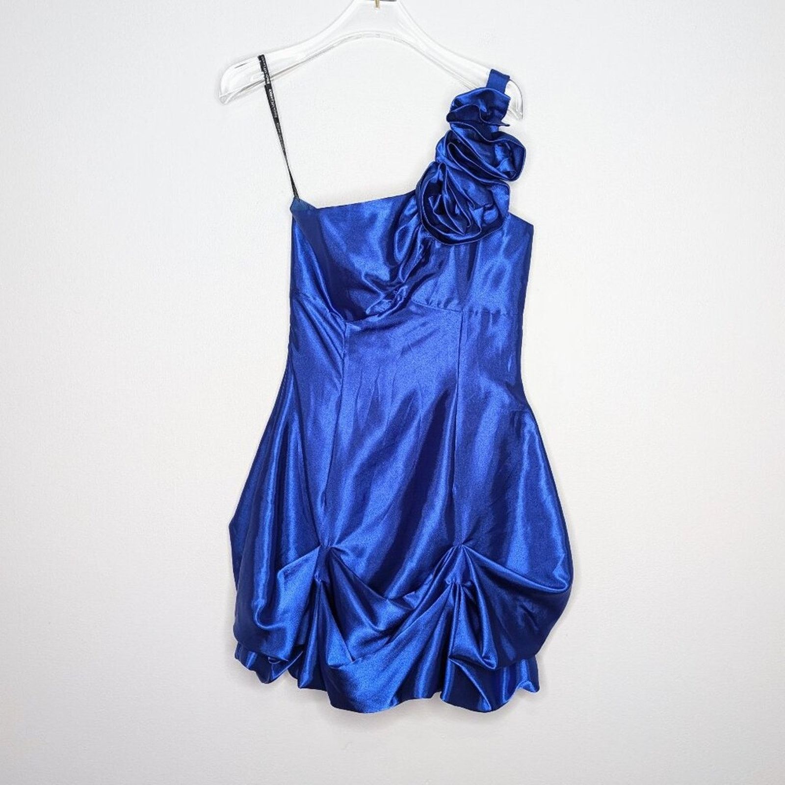 Jessica McClintock Vintage Jessica McClintock Gunne Sax Y2K Blue Mini Dress Size XS / US 0-2 / IT 36-38 - 1 Thumbnail