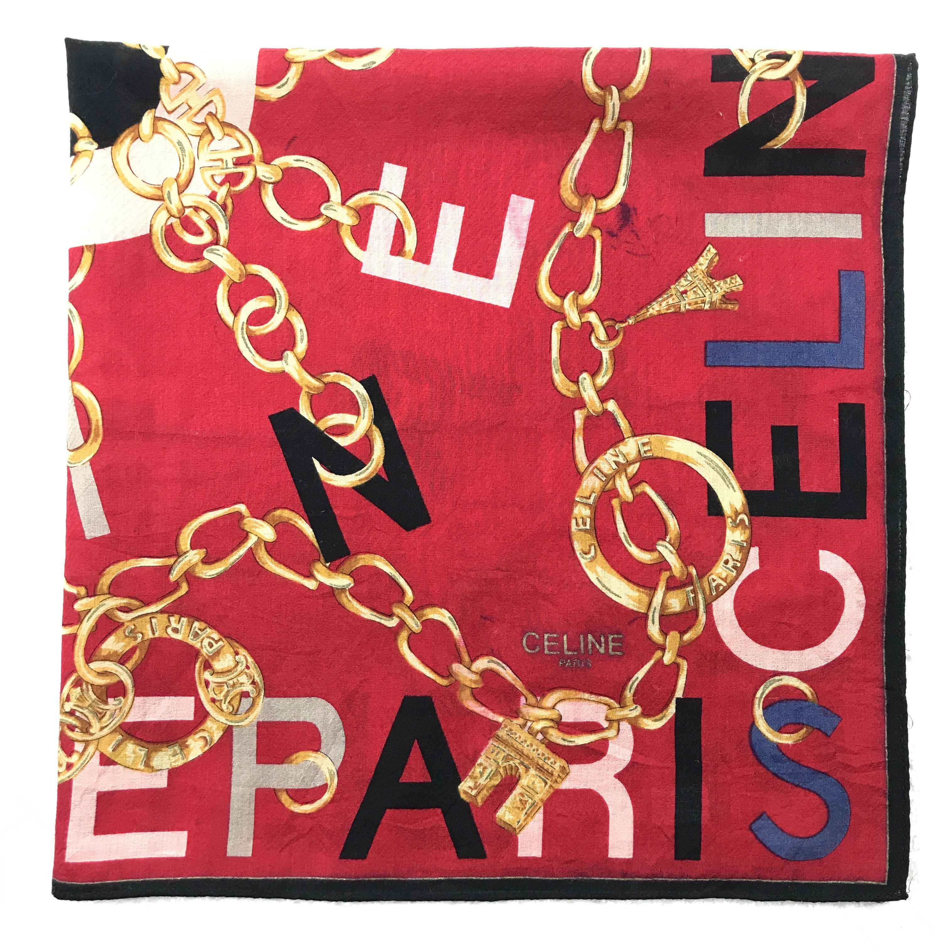 Celine Vintage Celine Bandana Neckerchief Handkerchief Size ONE SIZE - 2 Thumbnail