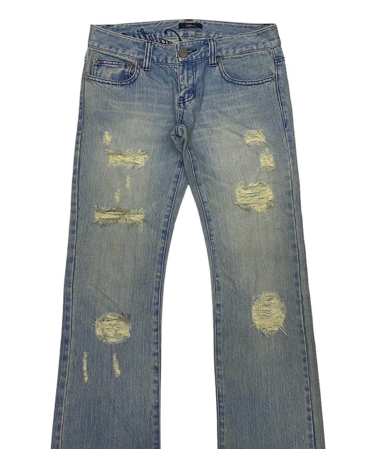 14th Addiction 🔥DUXER JAPAN HYSTERIC GLAMOUR STYLE DISTRESSED DENIM JEANS Size 30" / US 8 / IT 44 - 2 Thumbnail
