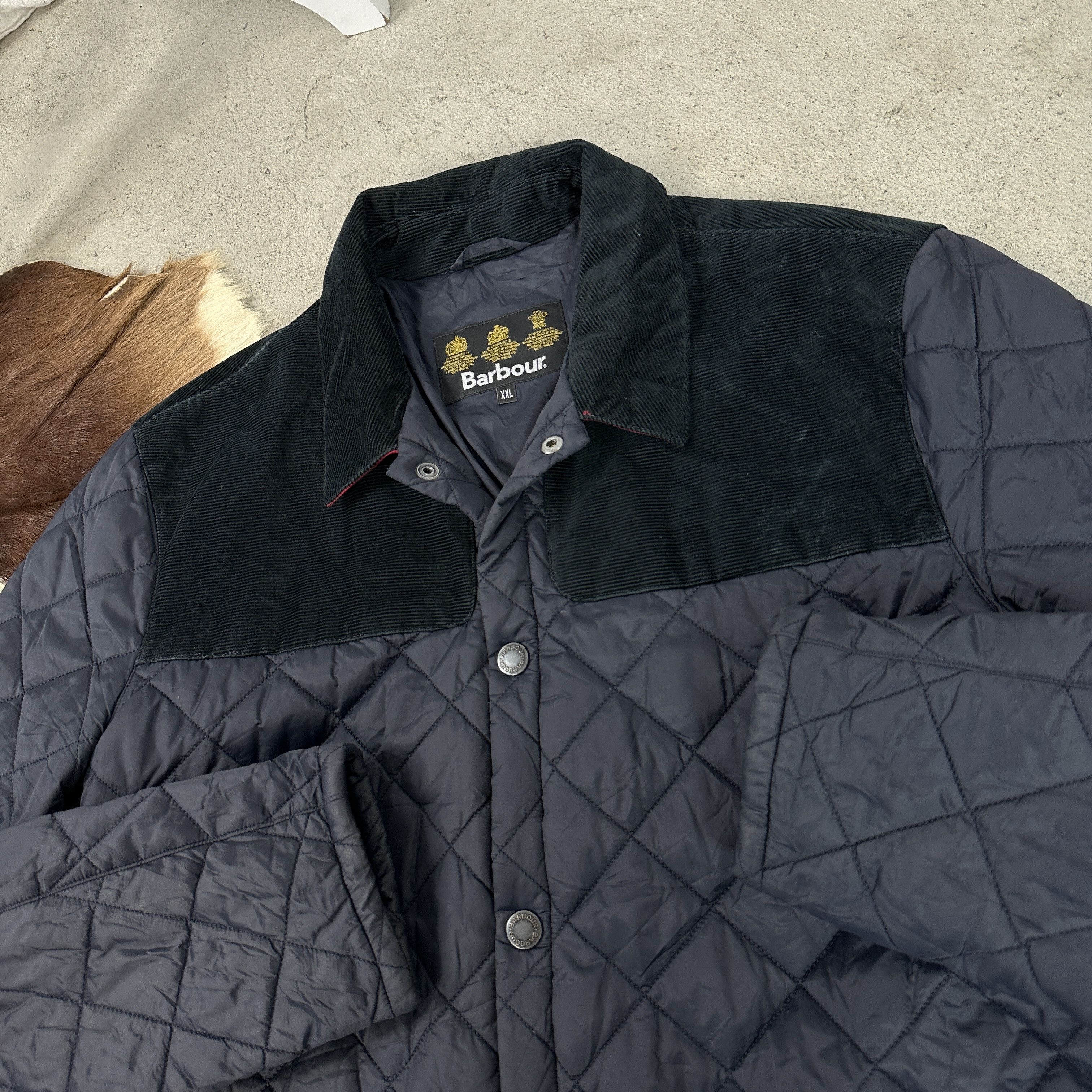 Barbour × Vintage Vintage Y2K Outdoor Streetwear 00s Barbour Quilted Jacket Size US XXL / EU 58 / 5 - 3 Thumbnail