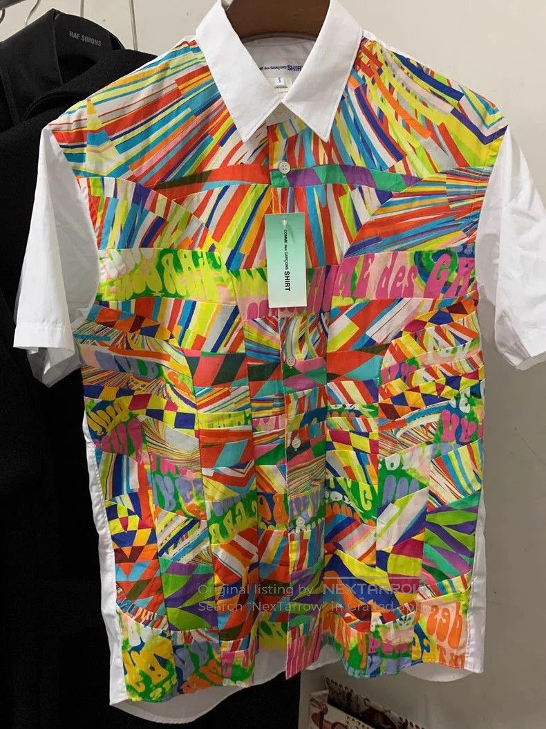 Comme des Garcons COMME DES GARCONS SHIRT Patchwork Cotton Shirt. Size US M / EU 48-50 / 2 - 1 Thumbnail