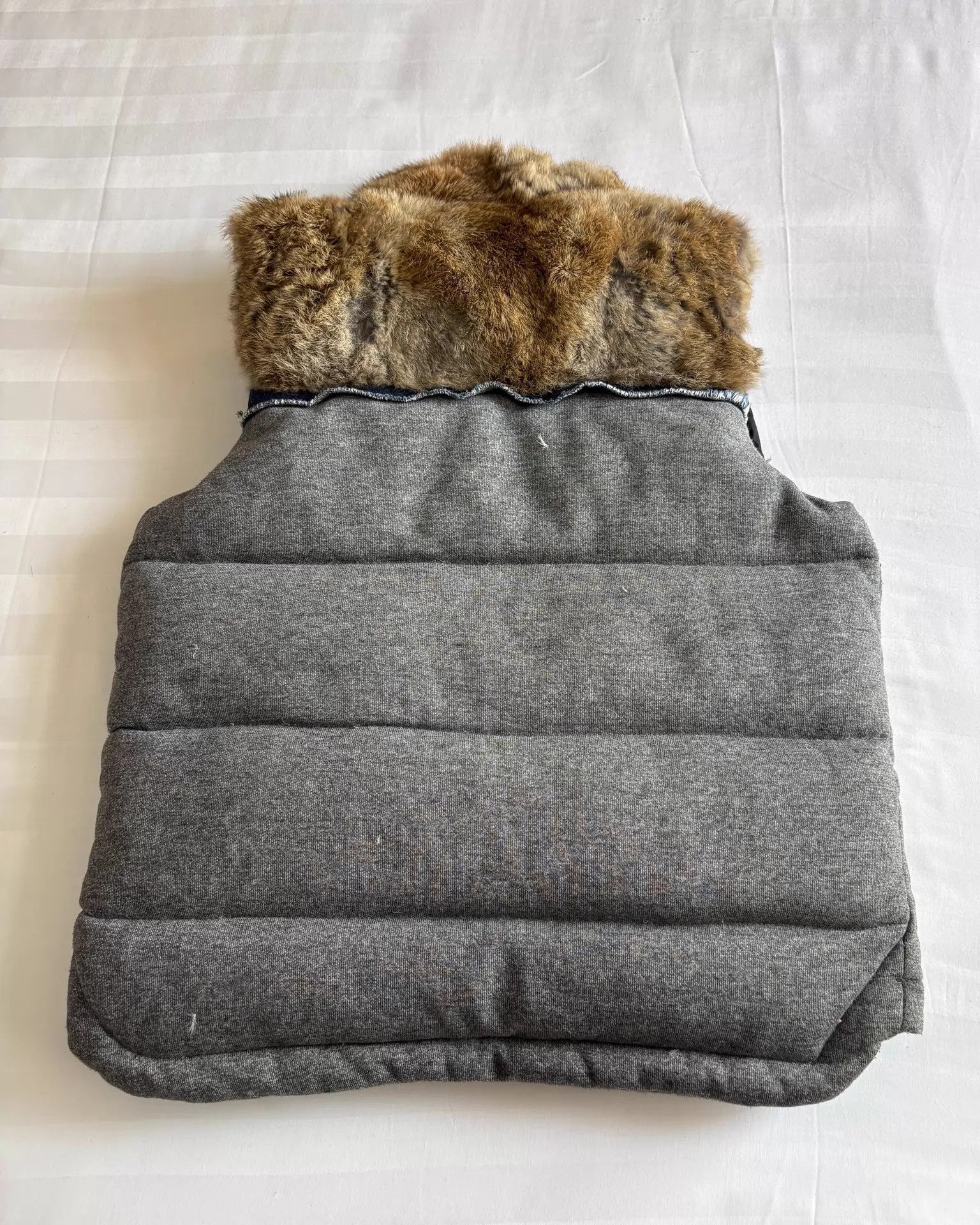 Maison MIHARA YASUHIRO MIHARA YASUHIRO Vintage Partial Rabbit Fur Down Vest Size ONE SIZE - 8 Thumbnail