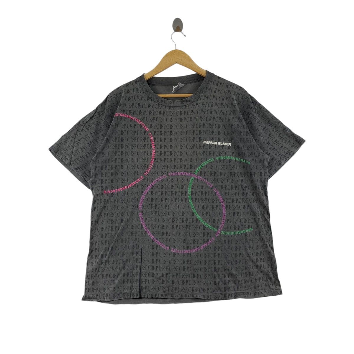 Vintage Vintage 90s PERKIN ELMER Overprint Design Grey Size US L / EU 52-54 / 3 - 1 Thumbnail
