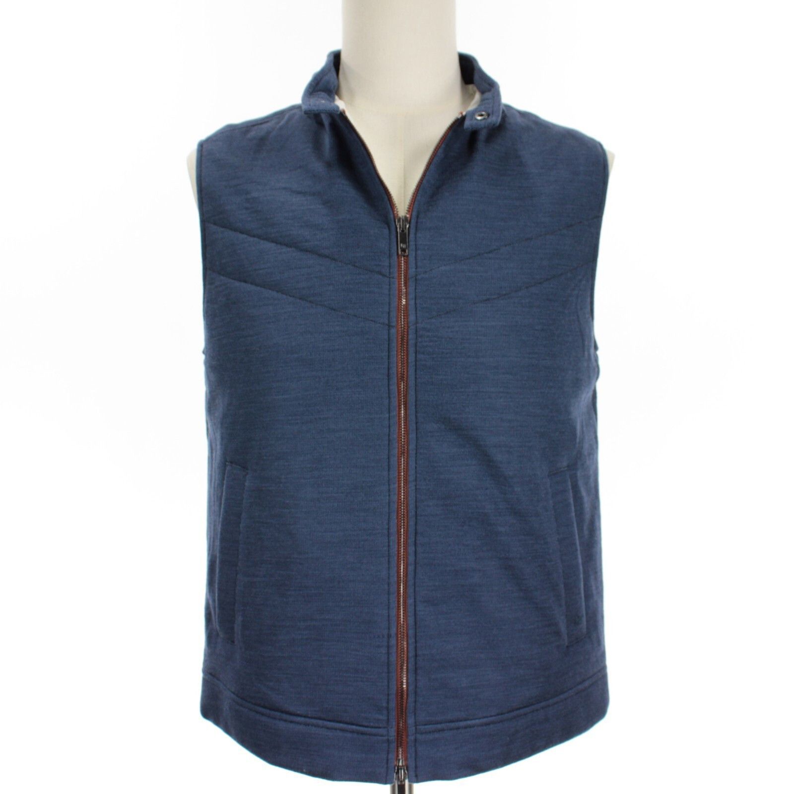 Luciano Barbera Luciano Barbera Vest Size M US In Blue Wool Size US M / EU 48-50 / 2 - 8 Thumbnail