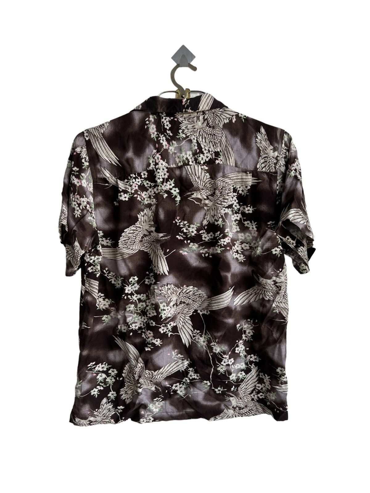 Sun Surf PROTOTYPE Japanese Crane Bird with Sakura Rayon Hawaii Shirt Size US S / EU 44-46 / 1 - 5 Thumbnail