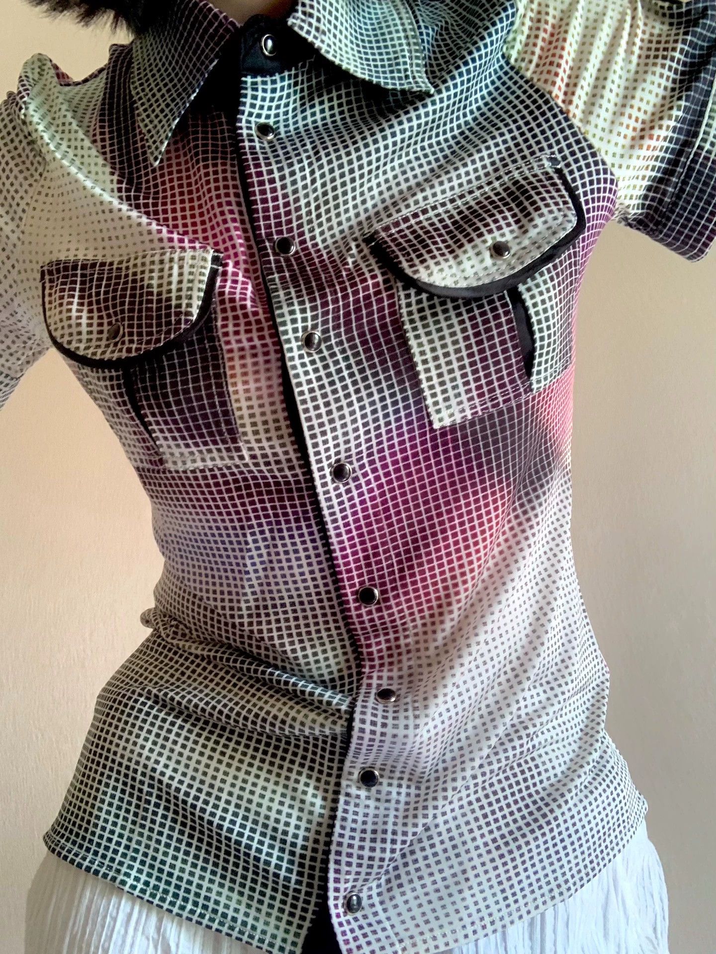 Other Tricot Chic Electric Color Print Shirt M Size M / US 6-8 / IT 42-44 - 6 Thumbnail