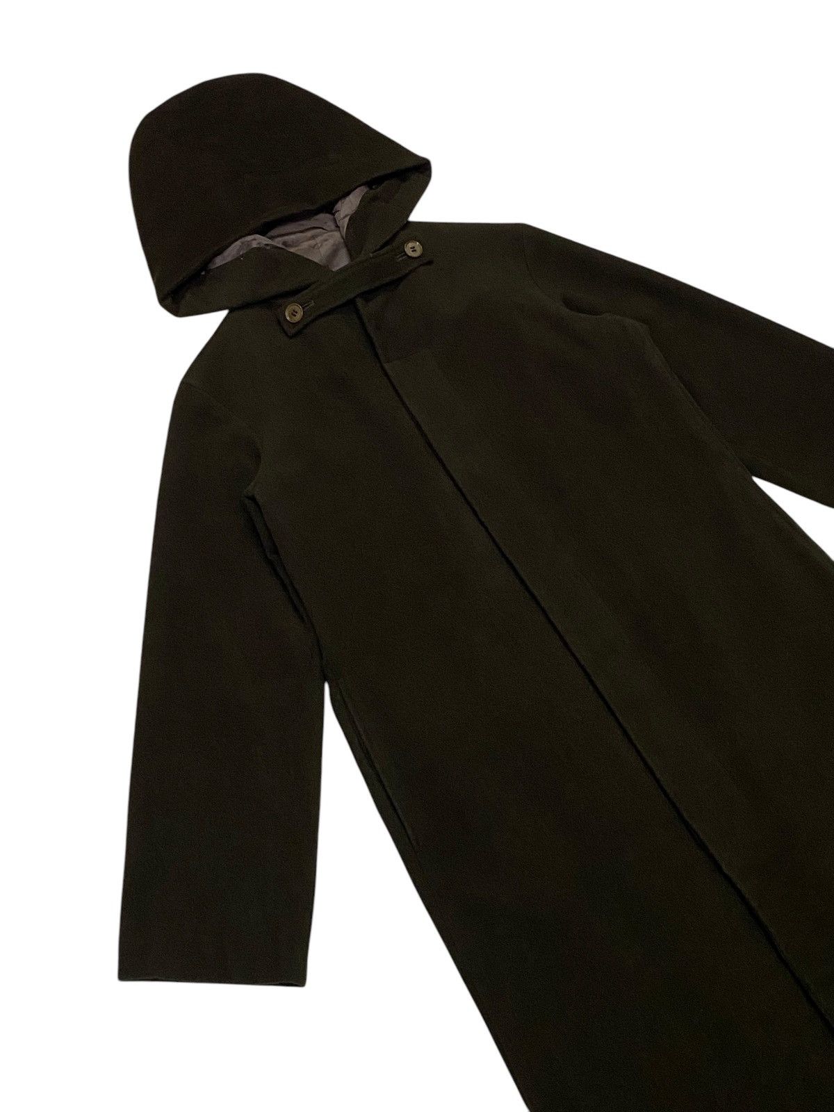 Yohji Yamamoto Y’s Yohji Yamamoto Wool Hoodie Long Coats Size L / US 10 / IT 46 - 17 Thumbnail