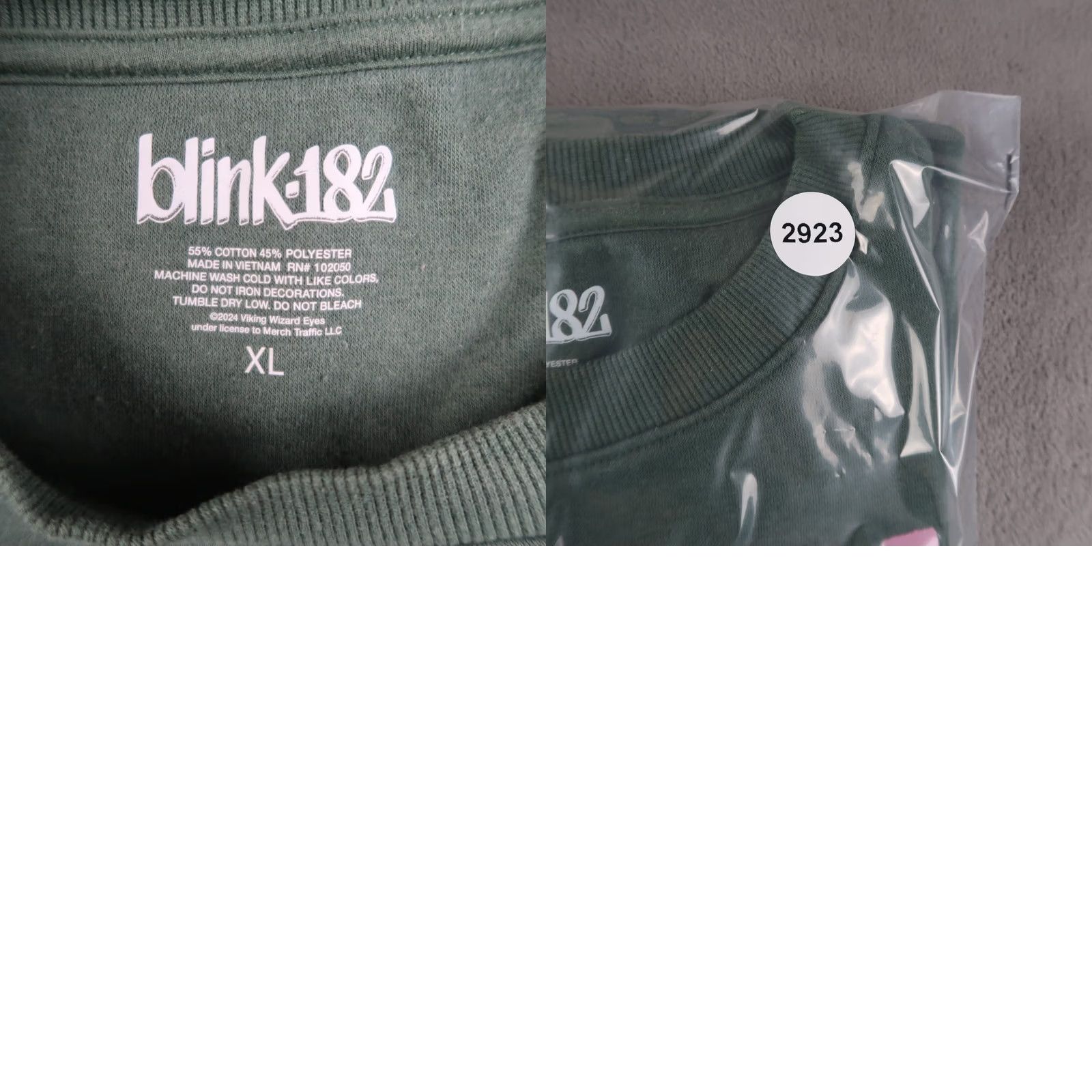 Vintage Blink-182 Sweatshirt Mens XL Green Crewneck Graphic Pullover Punk Rock Band Y2K Crew Neck All Seasons Logo Vintage N/A Size US XL / EU 56 / 4 - 8 Thumbnail