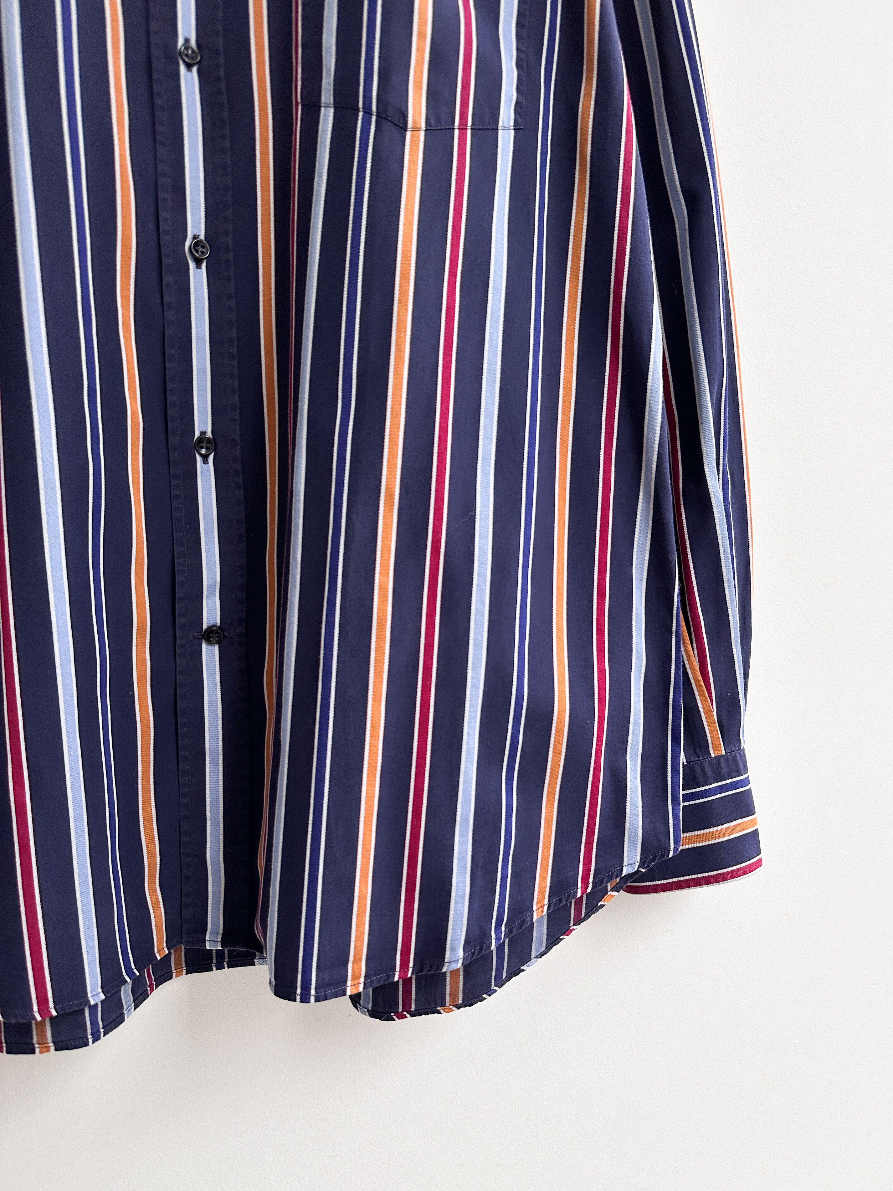 Paul & Shark Vintage Paul & Shark Striped Shirt Size US XL / EU 56 / 4 - 5 Thumbnail