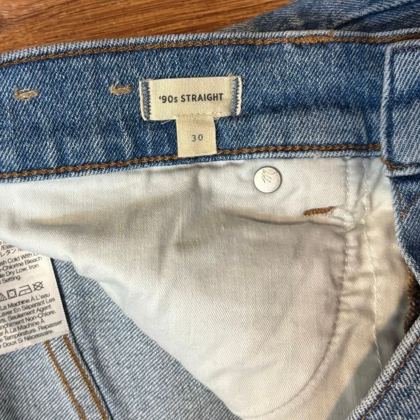 Madewell NWOT Madewell The '90s Straight Jean In Rondell Wash Size 30 Size 30" / US 8 / IT 44 - 6 Thumbnail